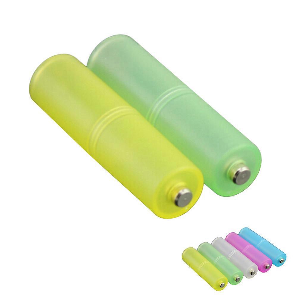 Aaa to Aa Battery Adapter Converter for 2Pcs Cell Holder Case Assorted Color