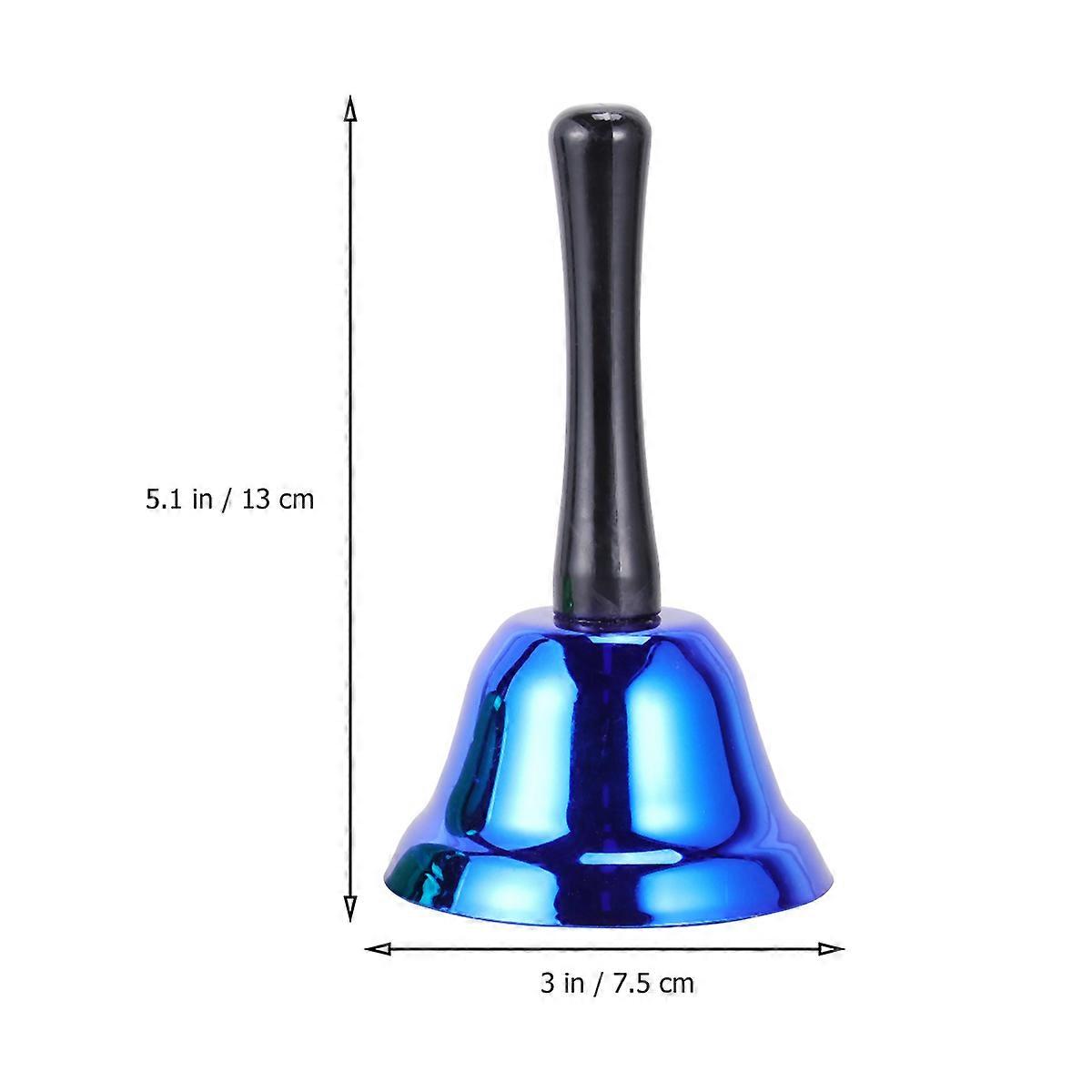 Handheld Metal Bell Christmas Ring Bell for 6Pcs Assorted Colors