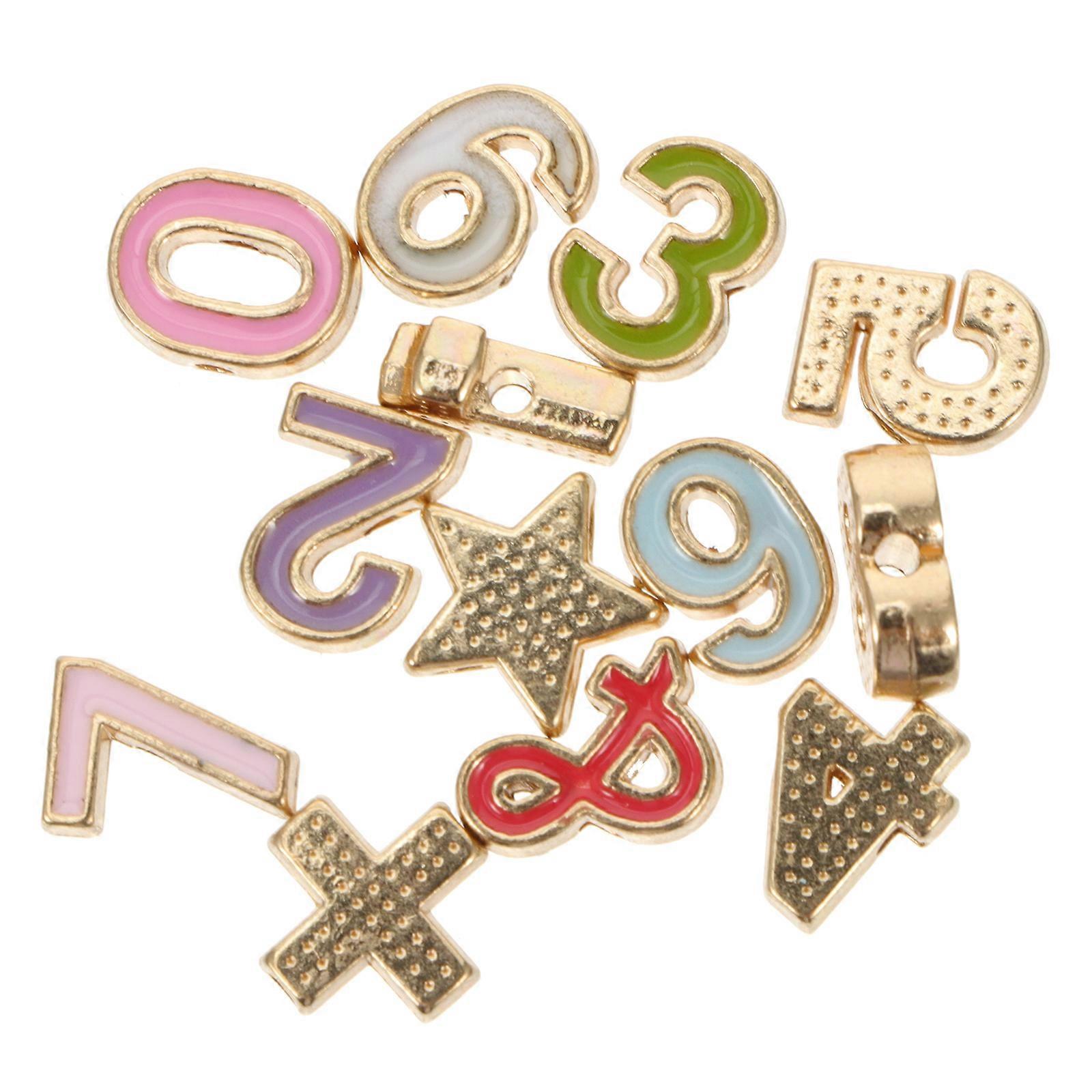 Alloy Charms 13Pcs Assorted Color with Designs for Decoration Use