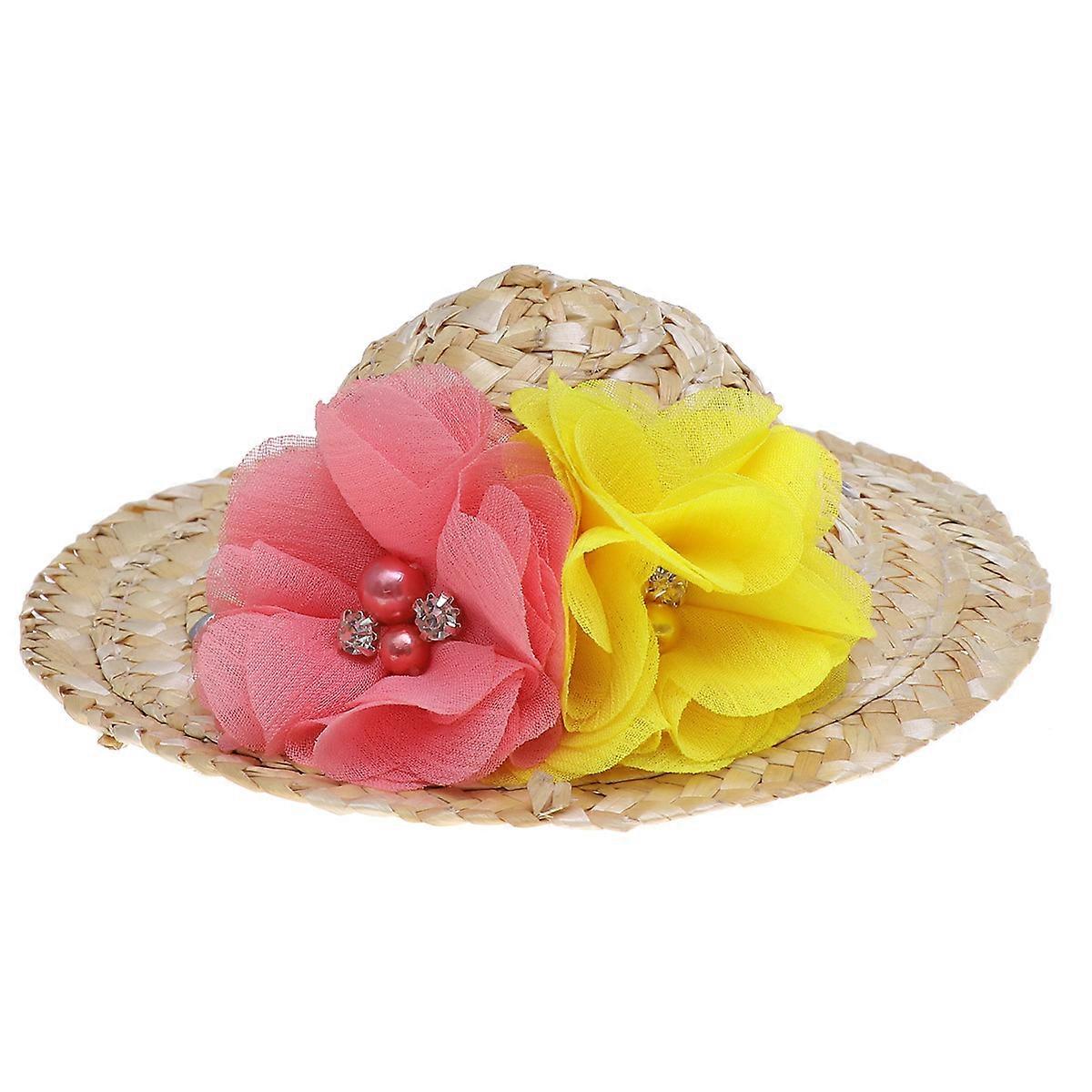 Cap Dog Spring Summer Sunhat with Adjustable String 2Pcs
