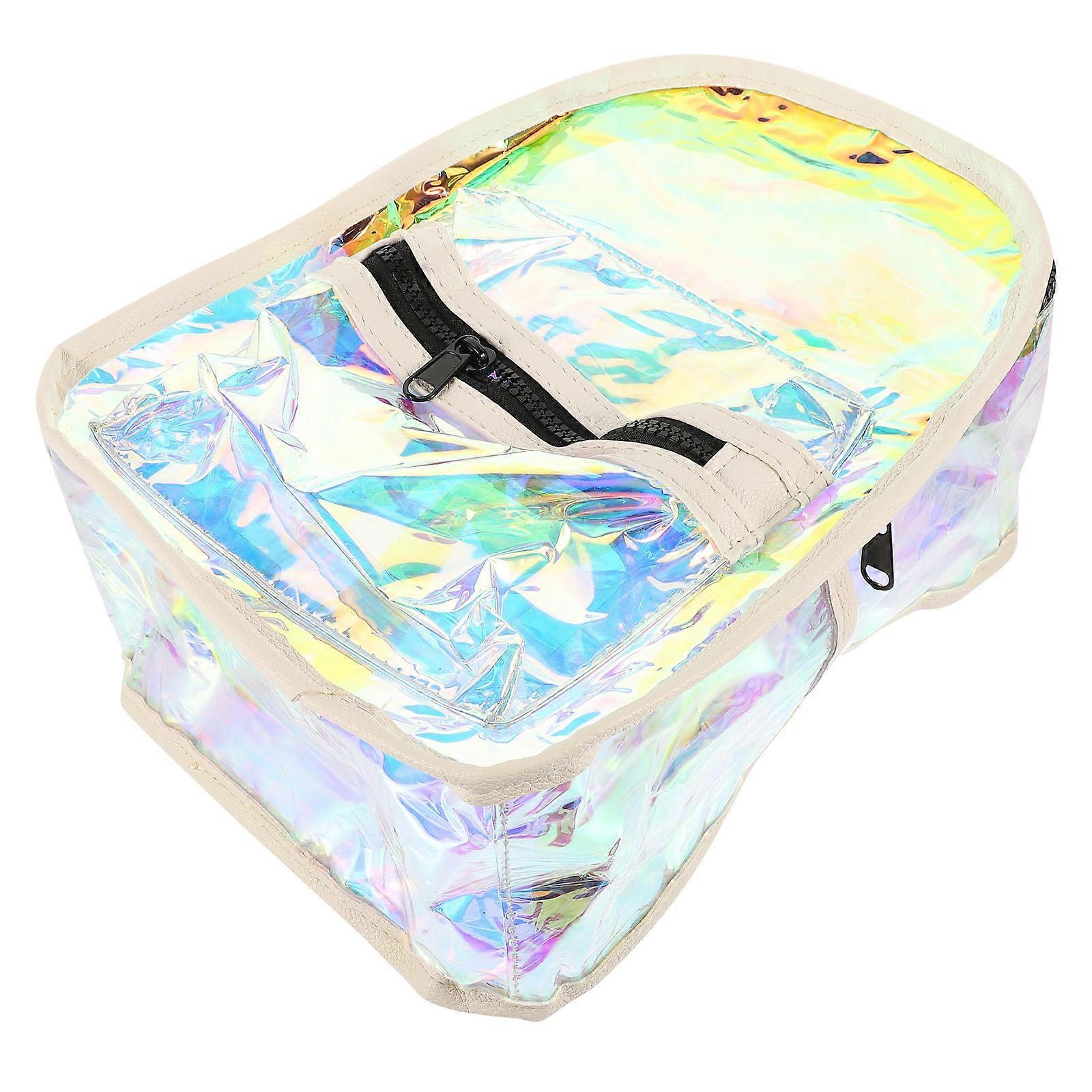 Clear Backpack Transparent School Bag for Storage Use Casual Backpack
