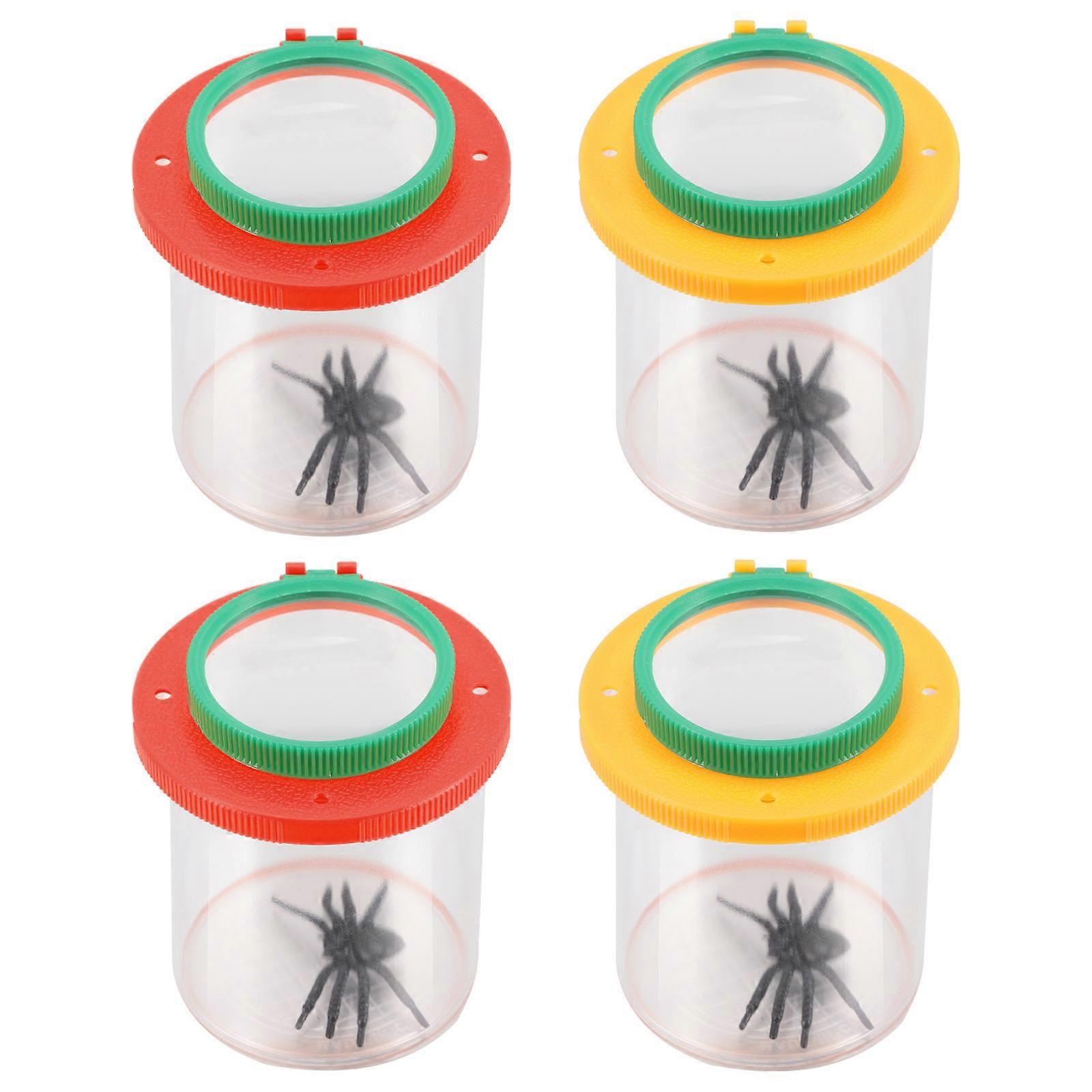 4Pcs Bug Catcher Viewing Tool For Children Outdoor Learning Made Of Assorted Color Acrylic