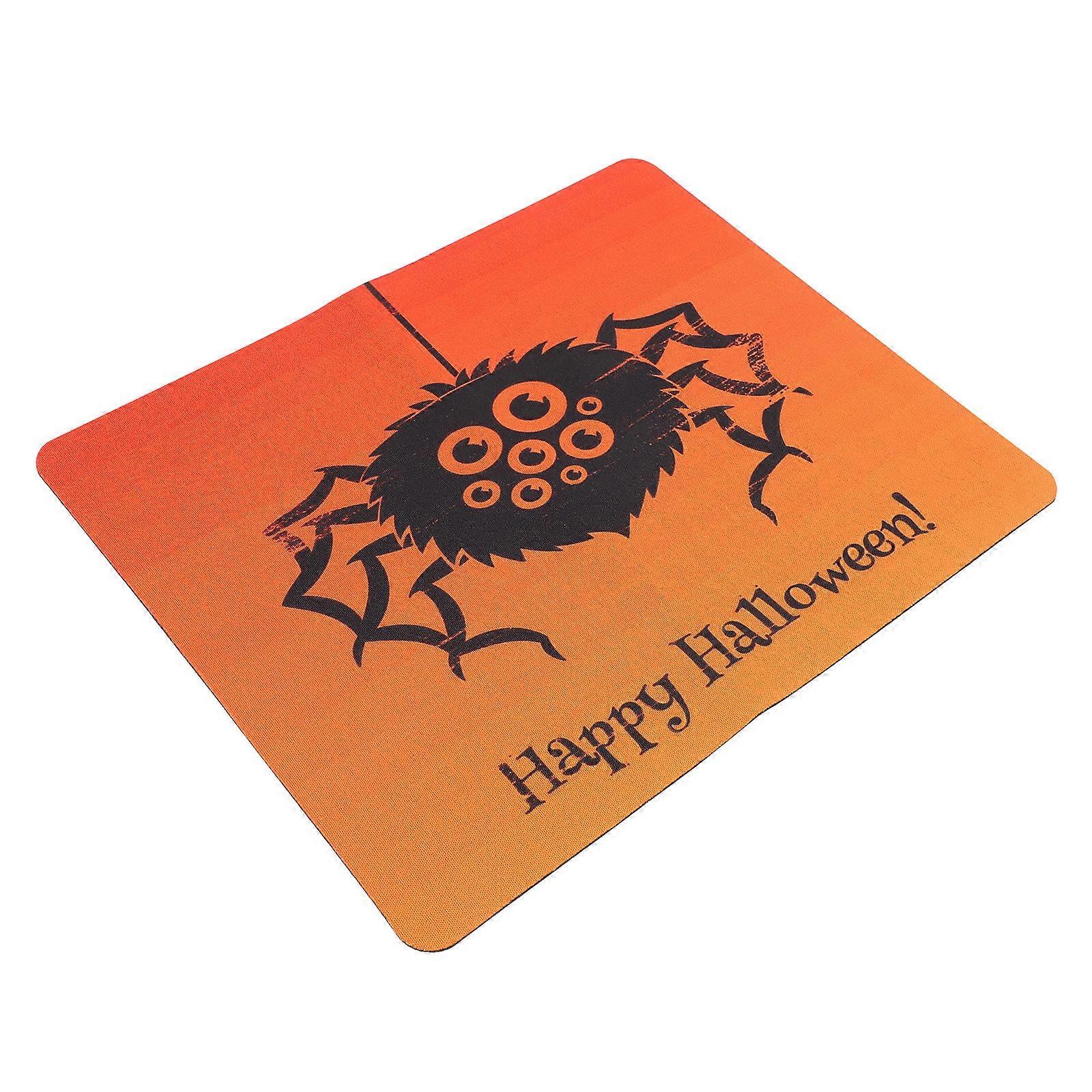 Halloween Mouse Mat for Laptop 4Pcs Non-Slip Spider Mousepads