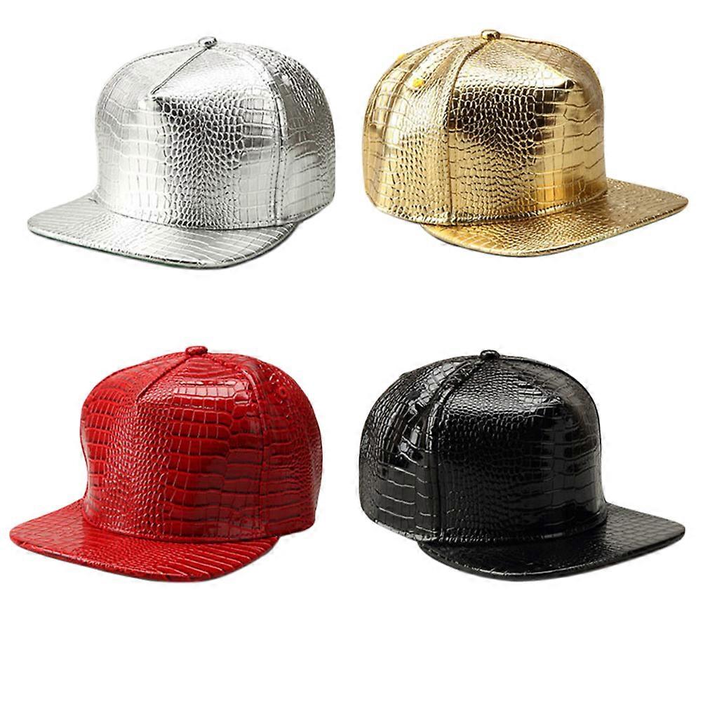 Unisex Baseball Cap Red for Head Wearing Adjustable Snapback