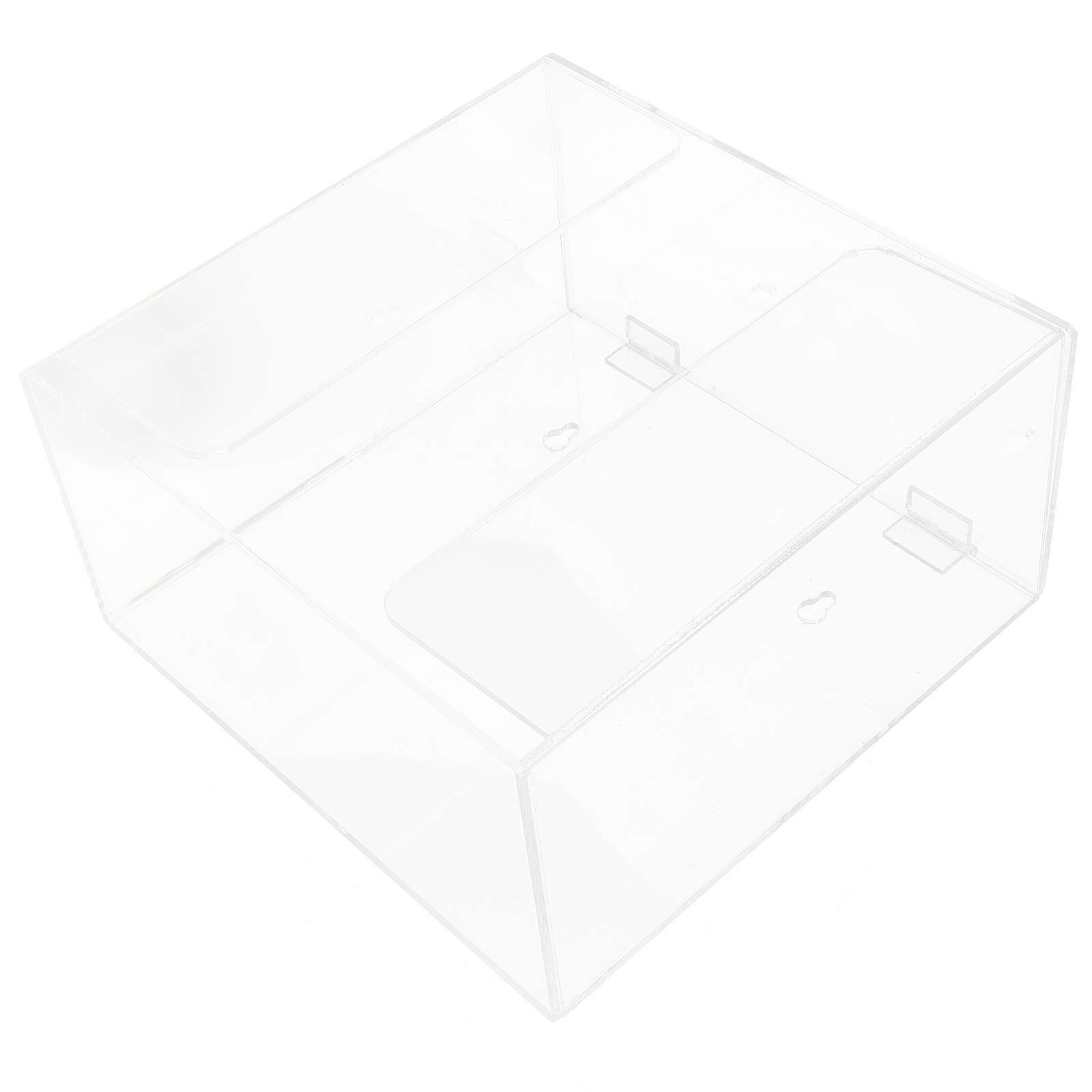 Transparent Mask Storage Box Acrylic Case for Home Use 2Sets