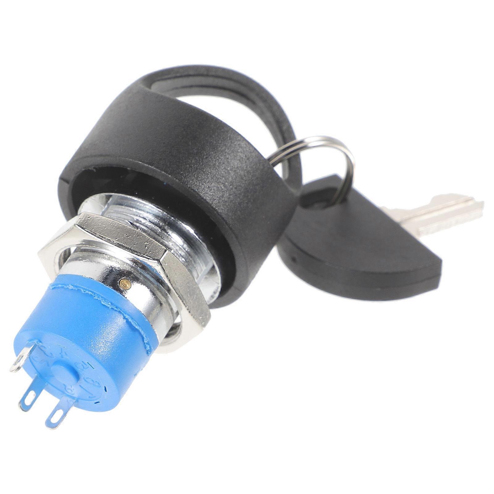3Pcs Electrical Mobility Scooter Ignition with Key Starter Replacement Switch