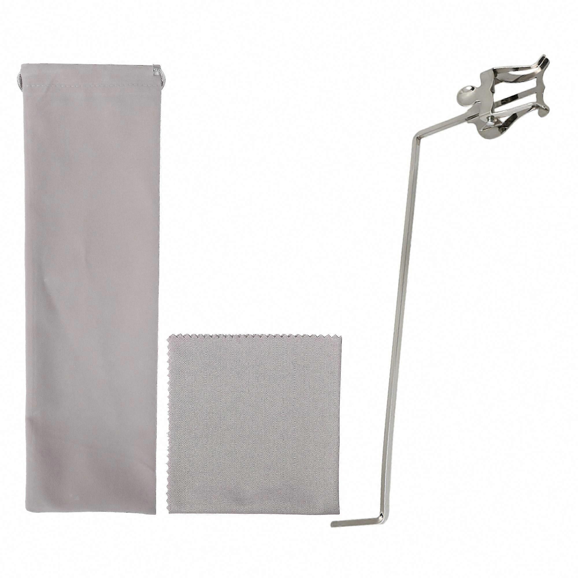 Silver Baritone Marching Lyre 3/4 Vertical Keys Sheet Music Clip