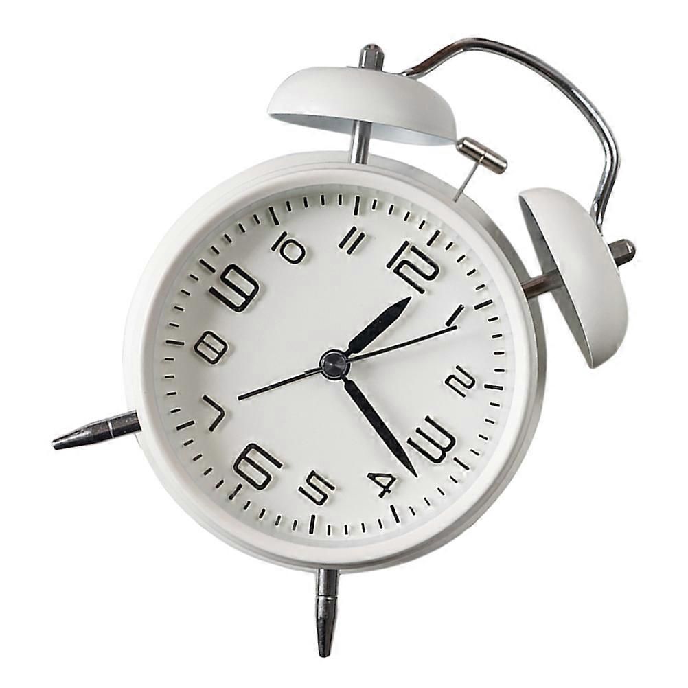 Desk Clock Alarm Clock for Time Display 1Pcs White with Night Light