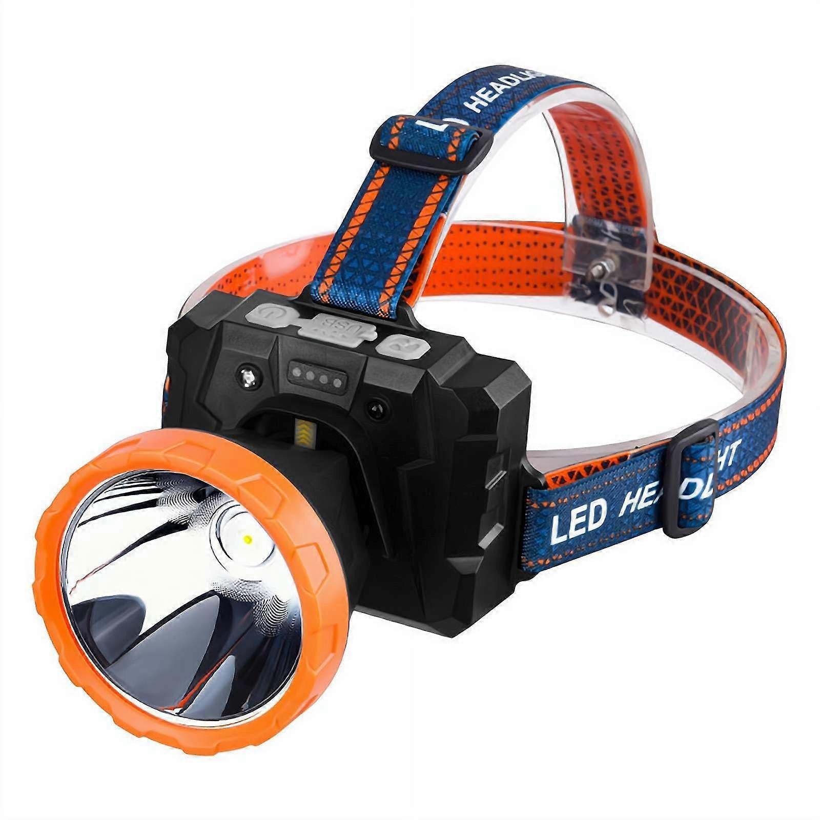 Headlamp Rechargeable LED Power Waterproof Headlight For Outdoor Hiking Fishing Coon Hunting Motion Sensor Spotlight