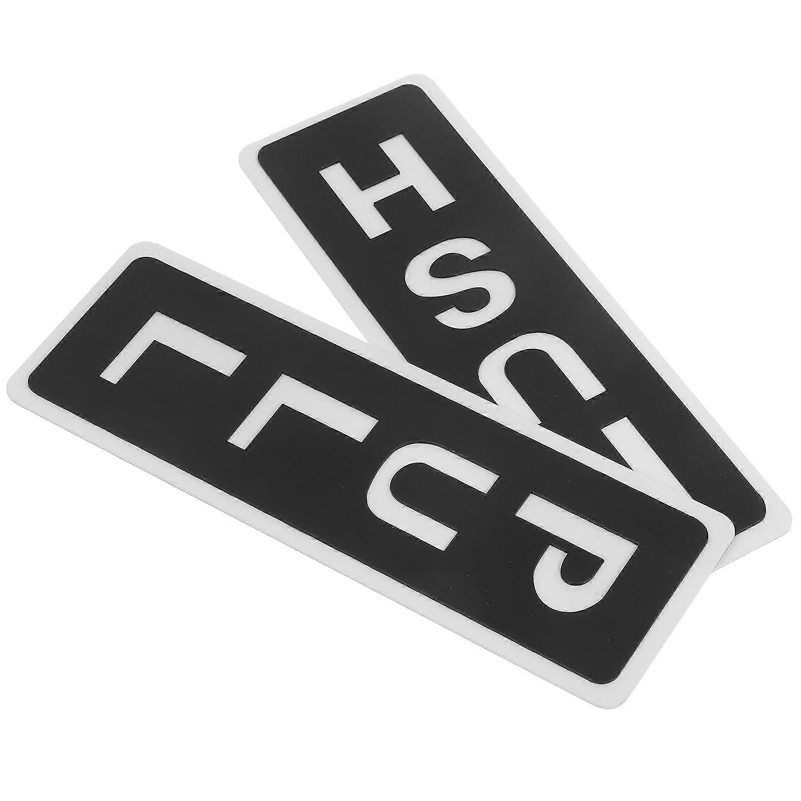 Push Pull Door Sign Acrylic Mirror Finish with Clear Font for 3Sets