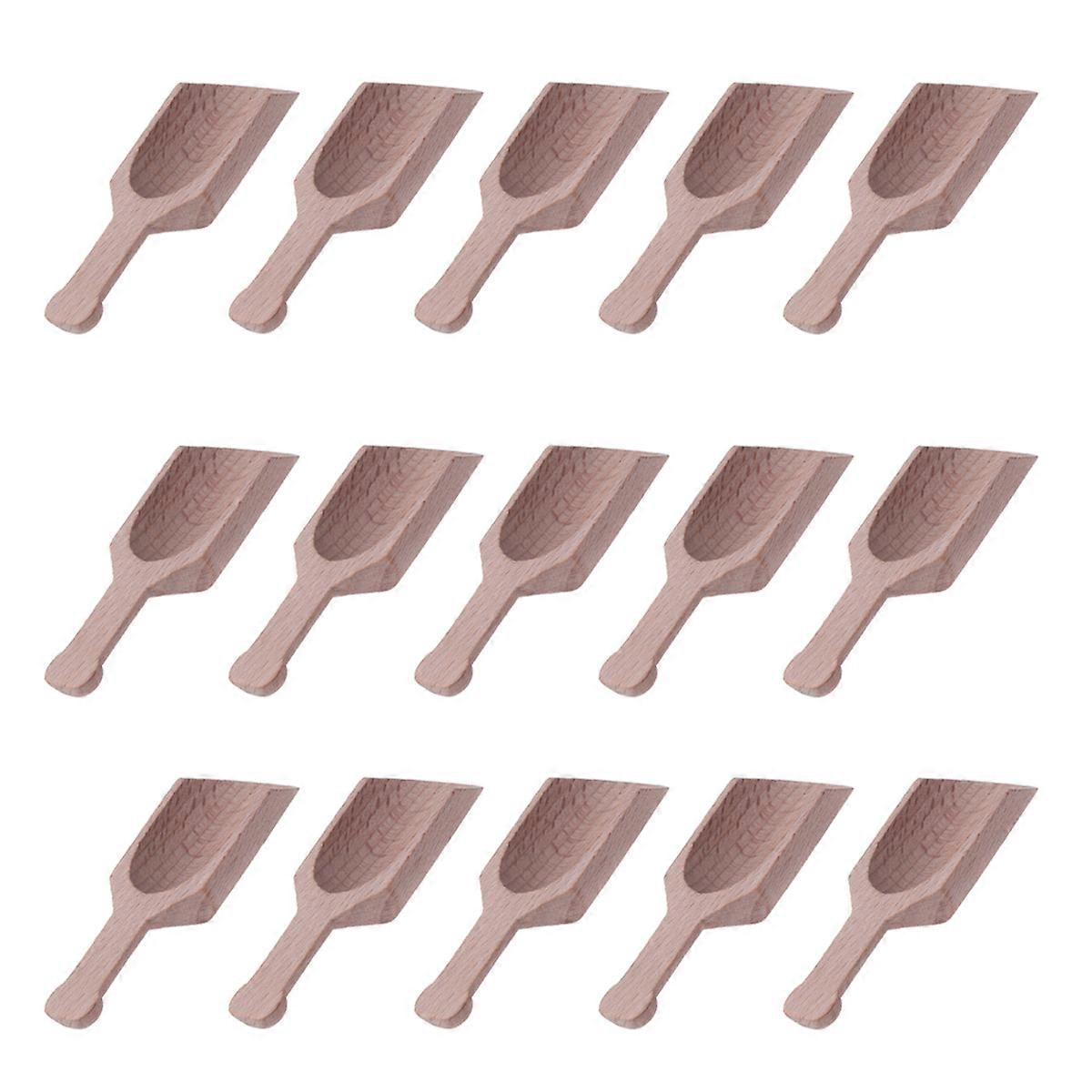 Teáskanál gombóc fa só mindennapi használatra 30 db bükkfa