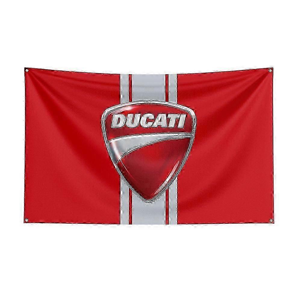 3x5 دوكاتي العلم البوليستر المطبوعة سباق دراجة نارية راية ديكور