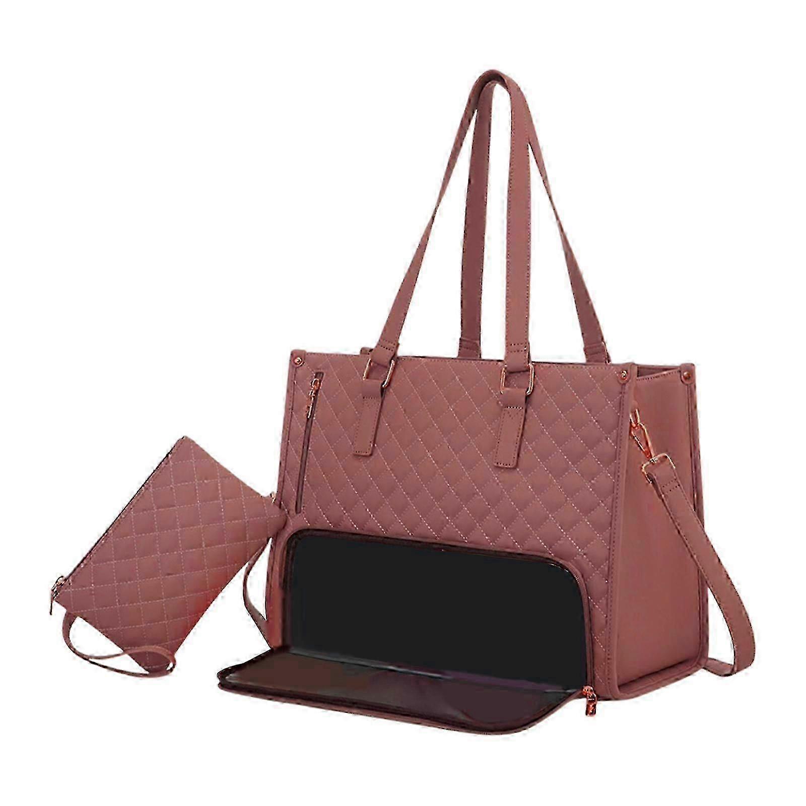 レディースランチトートバッグランチボックスバッグカジュアルオフィス用コンピューターショルダーハンドバッグ-良い