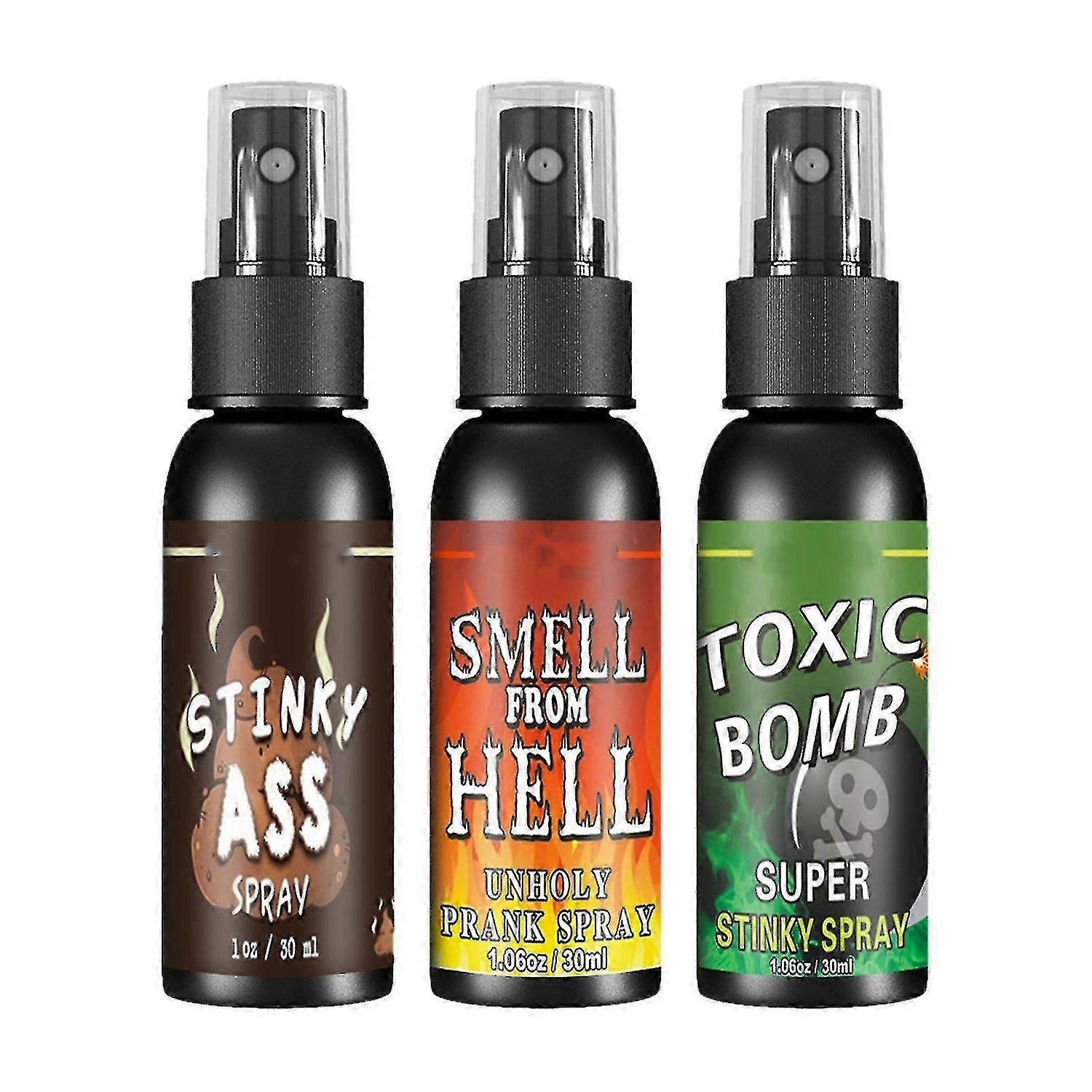 3er-Pack flüssiges Assfart-Spray Extra starker Geruch aus der Hölle für Erwachsene oder Kinder TW