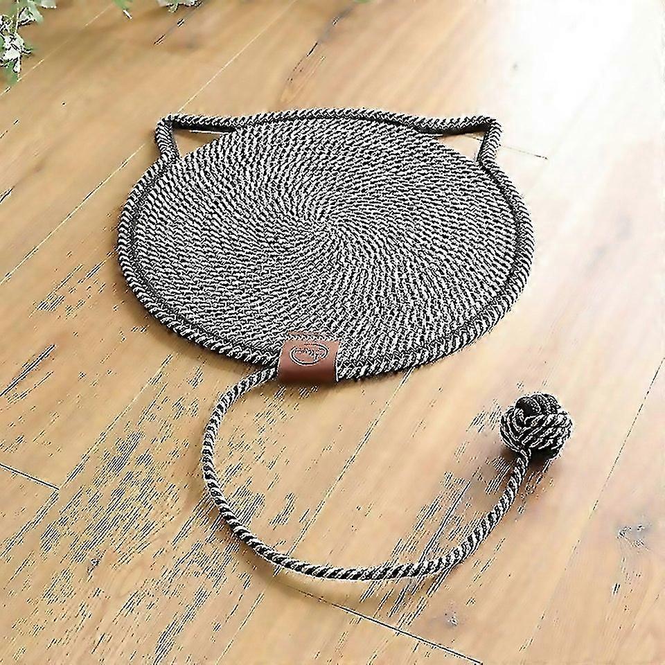 For Cat Scratcher Mat Natural Cotton Rope Cat Scratch Pad 42cm Round Horizontal Floor Cat Scratching