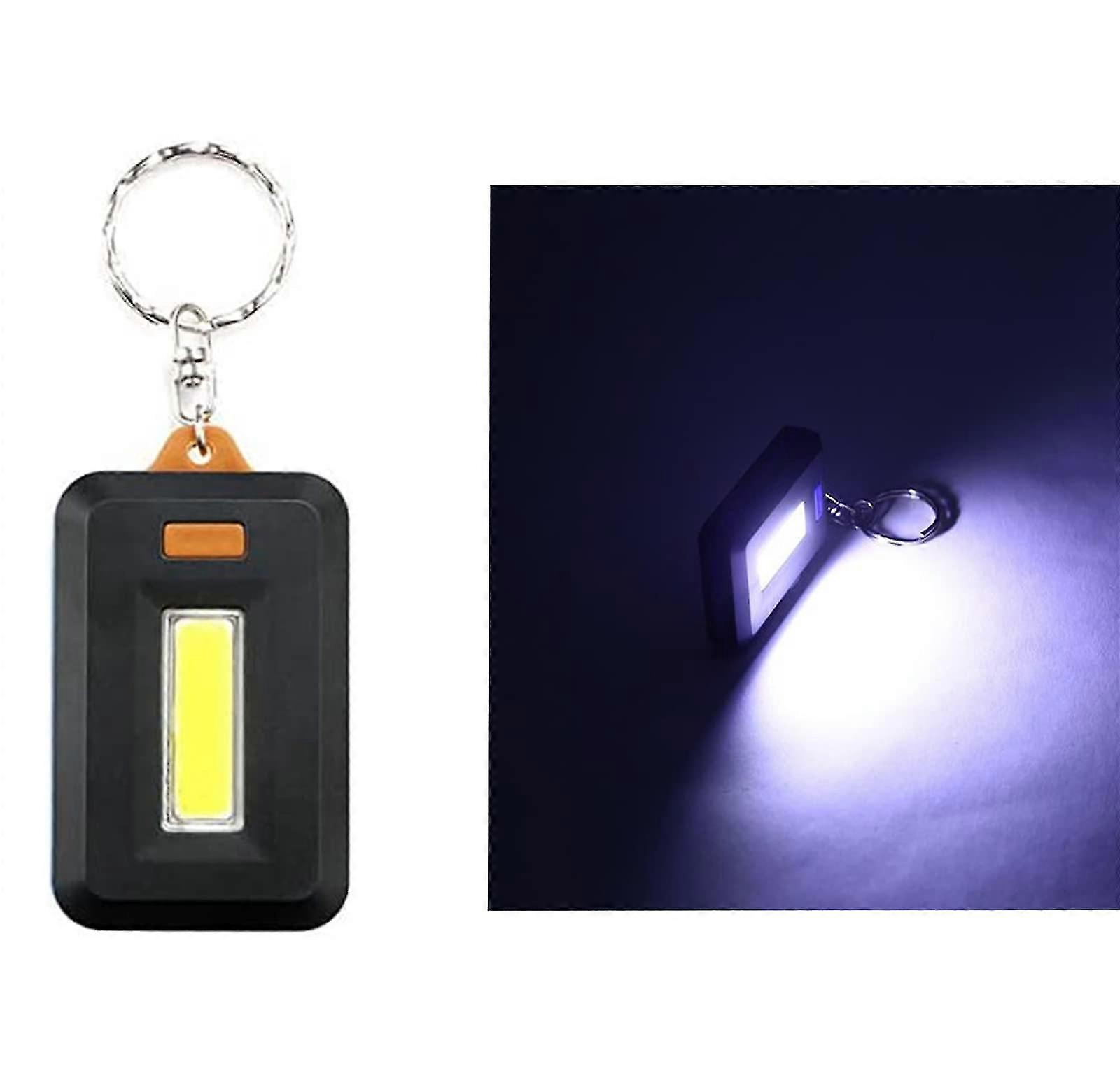 Mini LED Flashlight Keychain, Mini Keychain Light KeyLights with Key Ring, COB LED Small Key Ring Flashlight 25-26