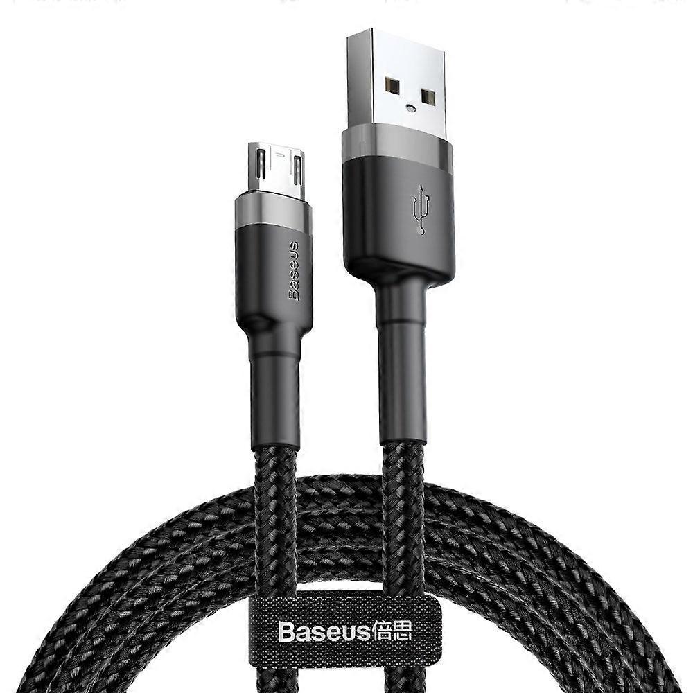 Cable USB Baseus Camklf-ag1 de 0,5 m, USB A, micro-USB B, negro