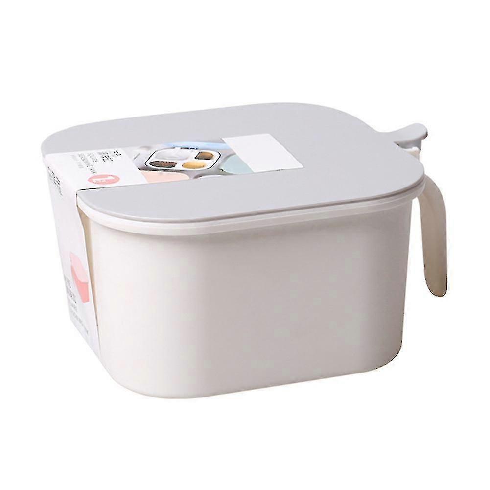 Spice Pots 4 Compartment Condiment Multi-grid Spice Jar Square Storage Box