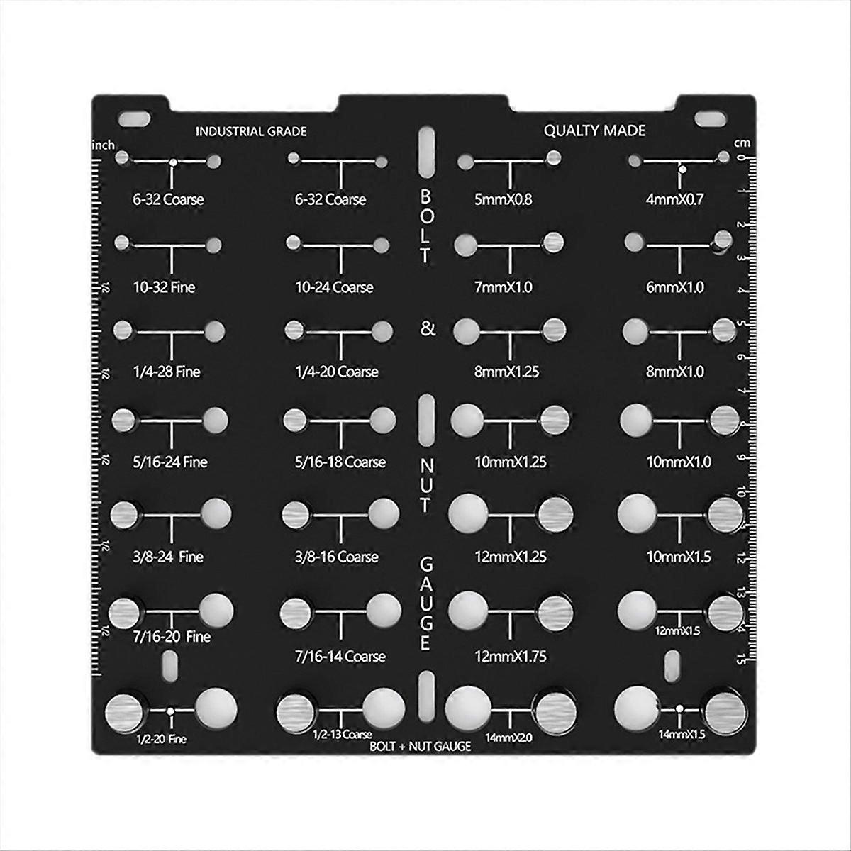 bolt identifier board,Bolt and Screw Size Thread Gauge