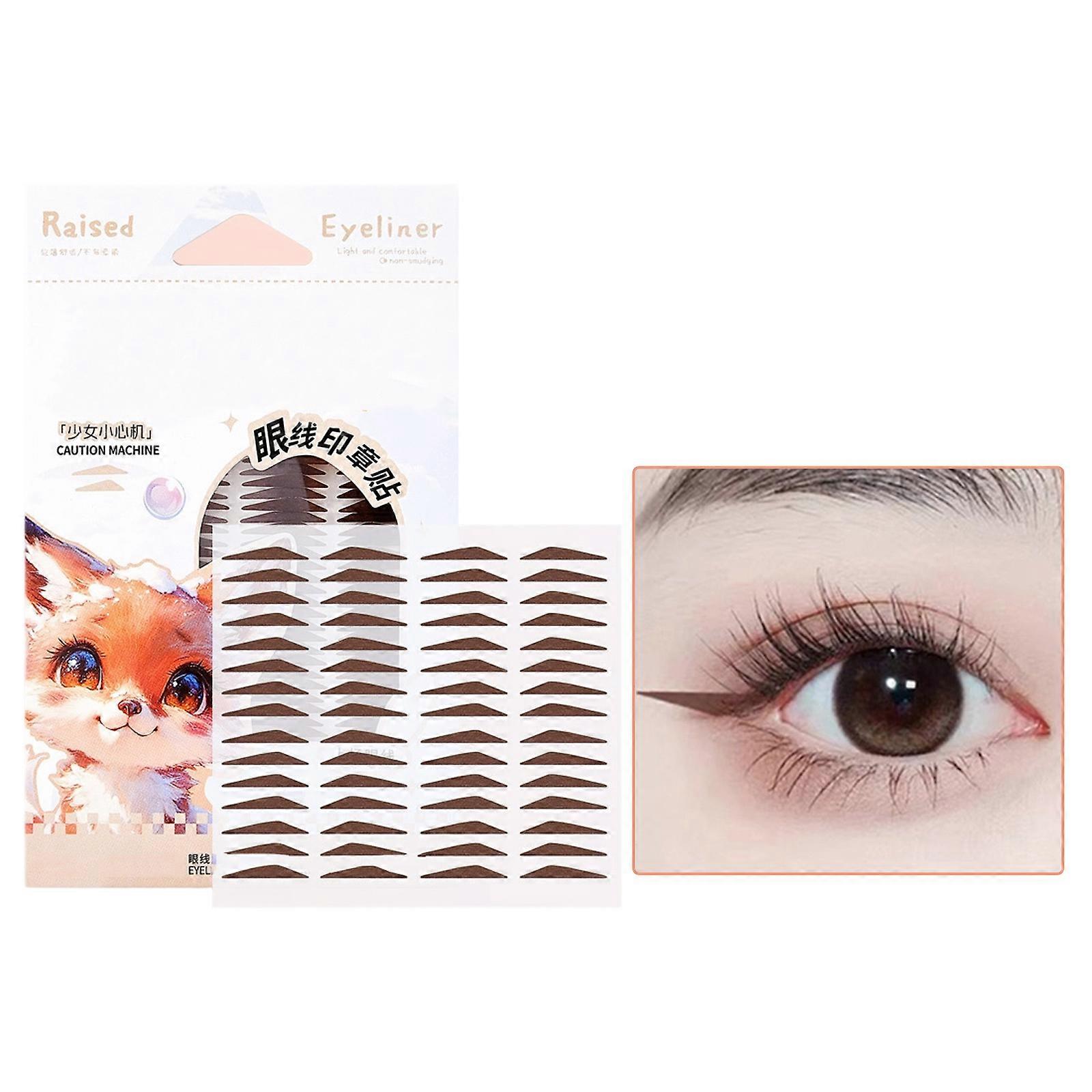 120 Pcs Eyeliners Stamp Decals Fast Makeup Application Tool Eyeliners Stamp Stickers Eye Makeup Tool Multicolor