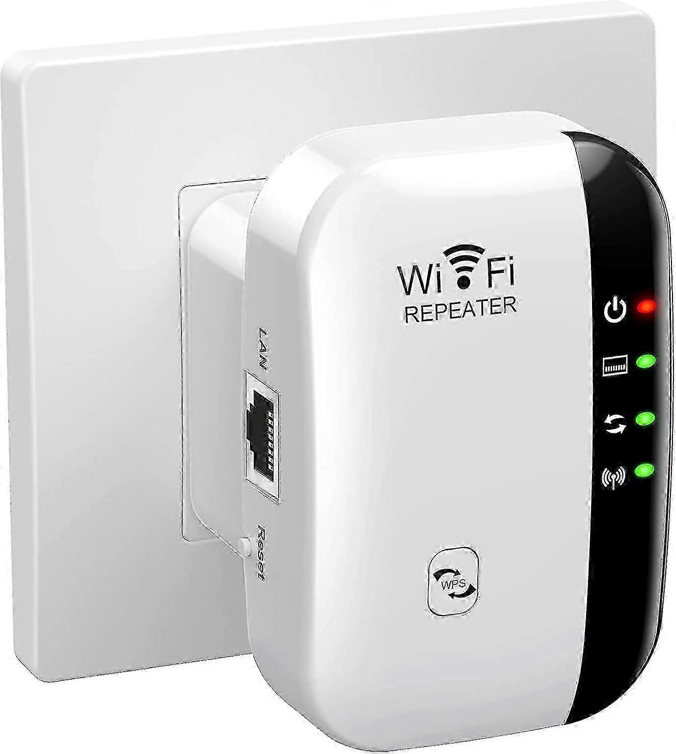 WiFi repeater for strong signal, easy setup, Ethernet port included