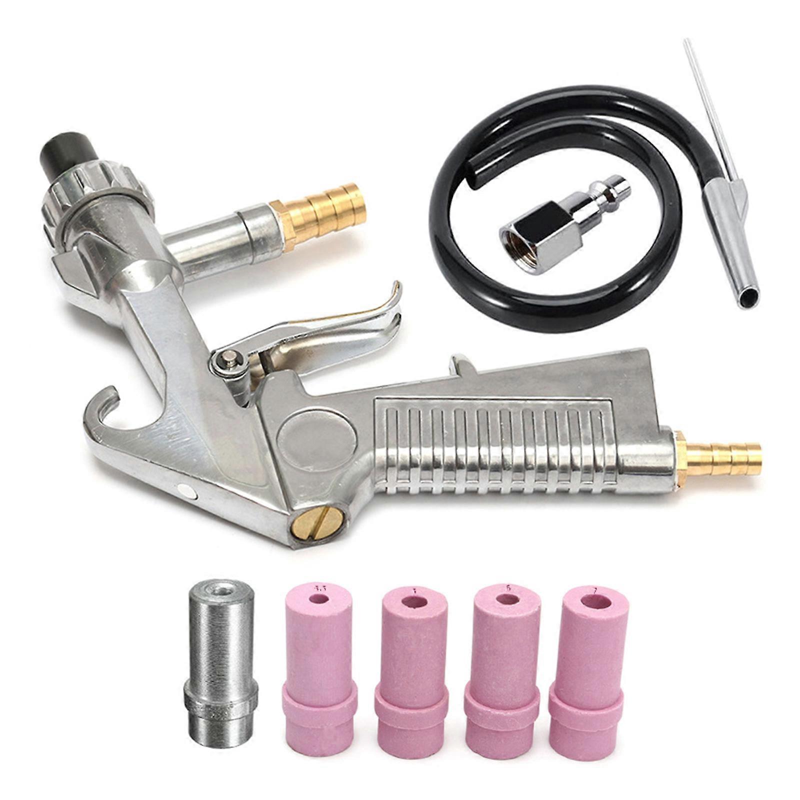 Blasting Shot Sandblaster Sand Blaster Kits with Nozzles and Hose Sandblasting Tool for Sandblast Blast Cabinet Multicolor