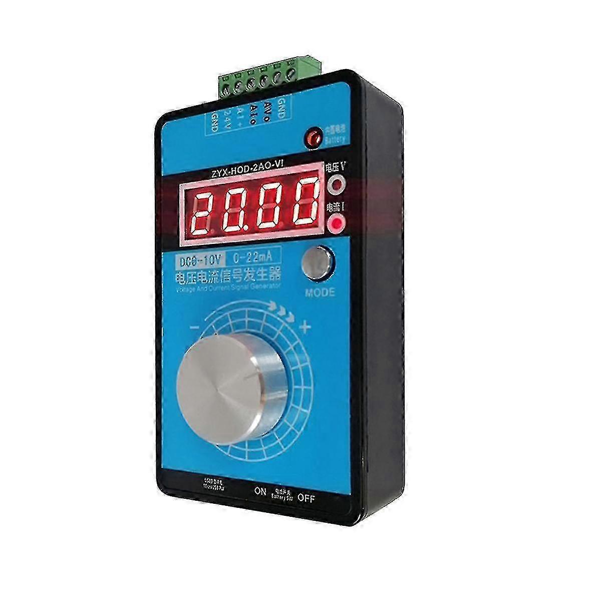 Adjustable 0-10V Voltage Source with 0-20mA Output for Instrumentation Testing