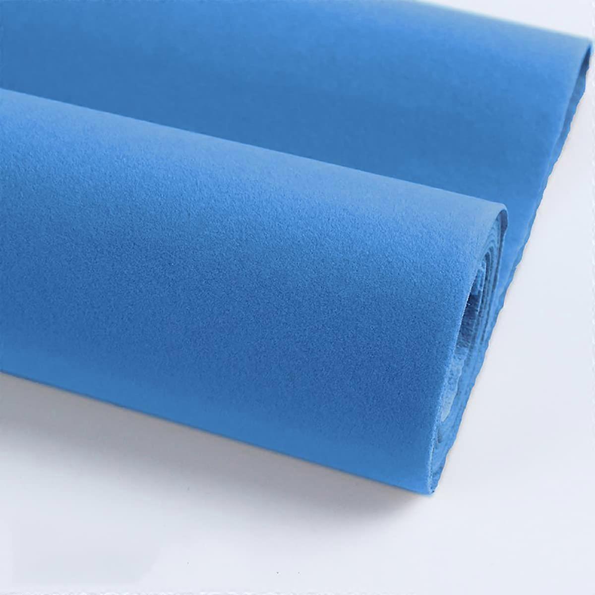Self Adhesive Velvet Liner For Drawer And Jewelry Display, Flocked Fabric, 50x148 Cm, Sky Blue
