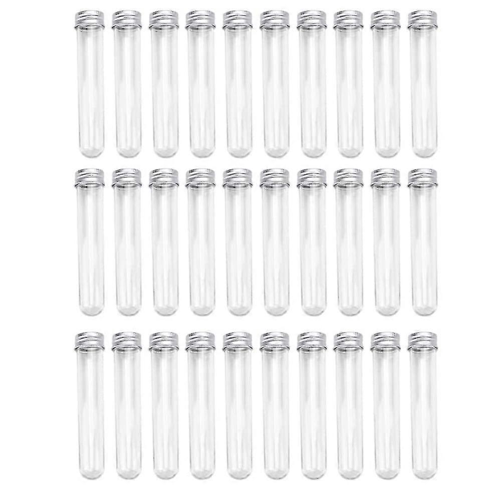 30 Pcs Test Tubes 45ml Plastic Test Tubes Single Test Tubes With Lids Sample Storage Tube Transpare-haoyi