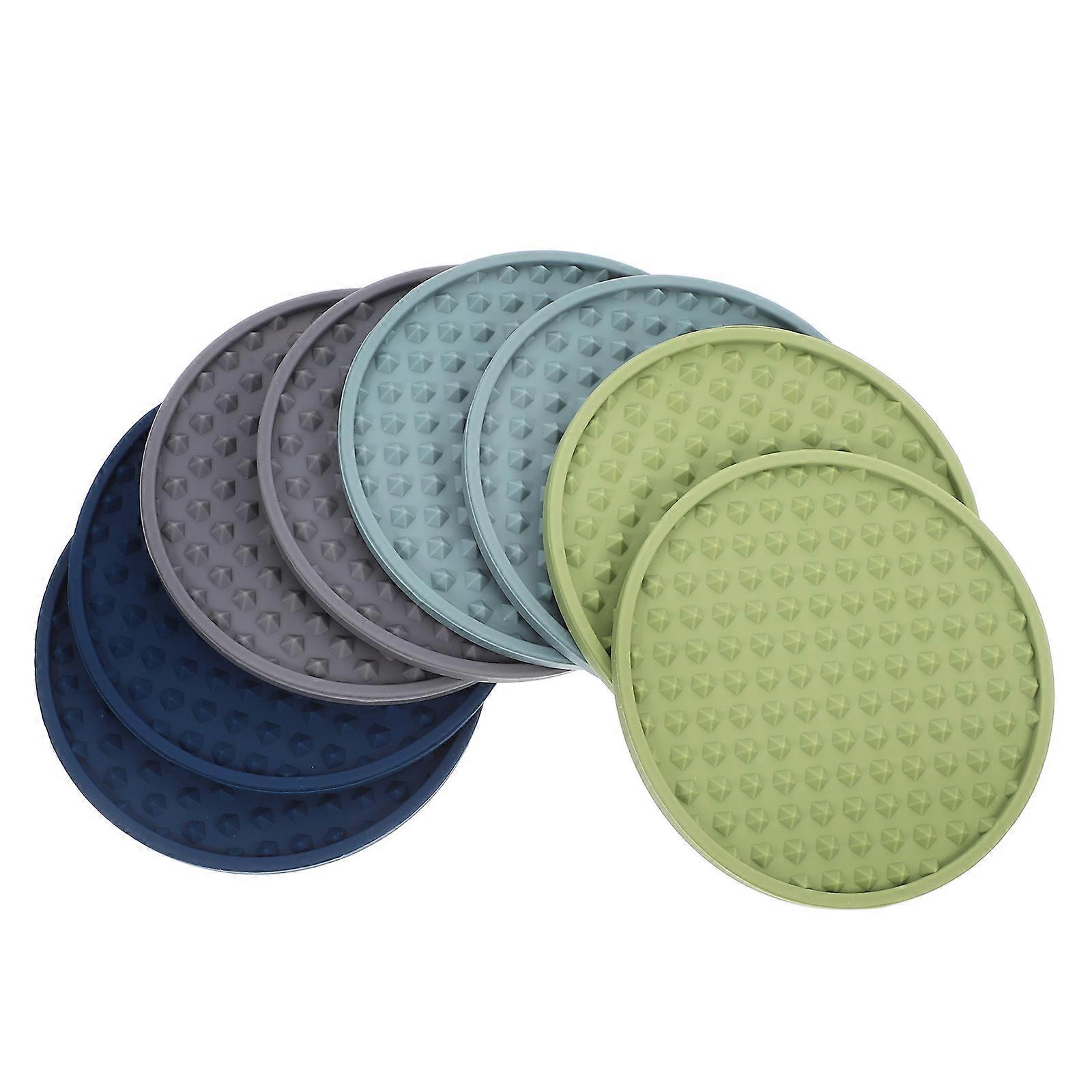 Coasters for Drinks Silicone Coasters 8Pcs Table Protection Set