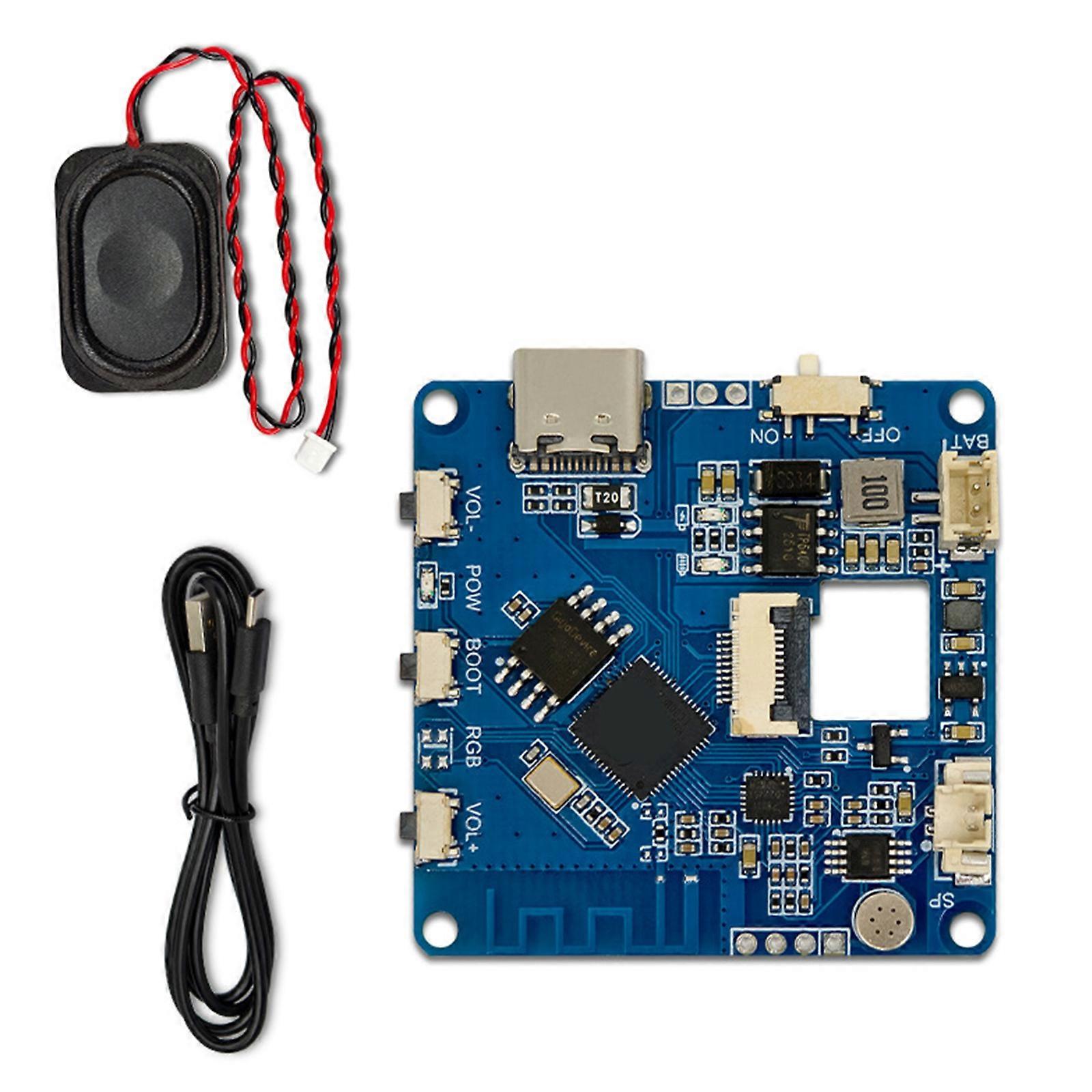 AI Development Board WiFi Version 1.54inch LCD Screen with Speaker Type C Port Chat Module Voice Chat Module Replacement Multicolor