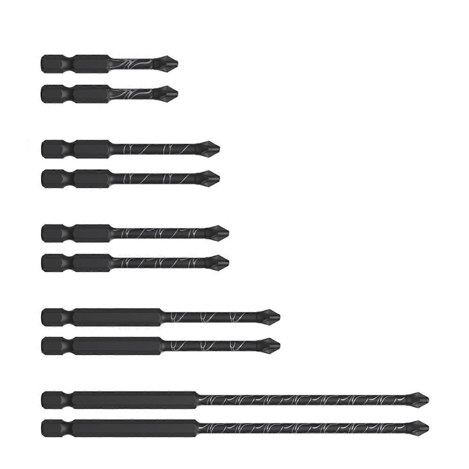 Magnetic Crosses Screwdriver Bit 5Pcs Set Hexagonal Handle Precise Fit Durability Steel Construction for Enhances Grip Multicolor