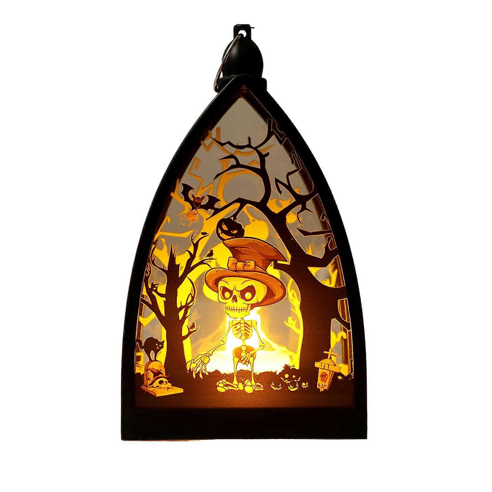 Eerie Festival Lamp With Against Tip Base Eight Color Preferences Weather Resistant For Window Shelf Decoration Multicolor