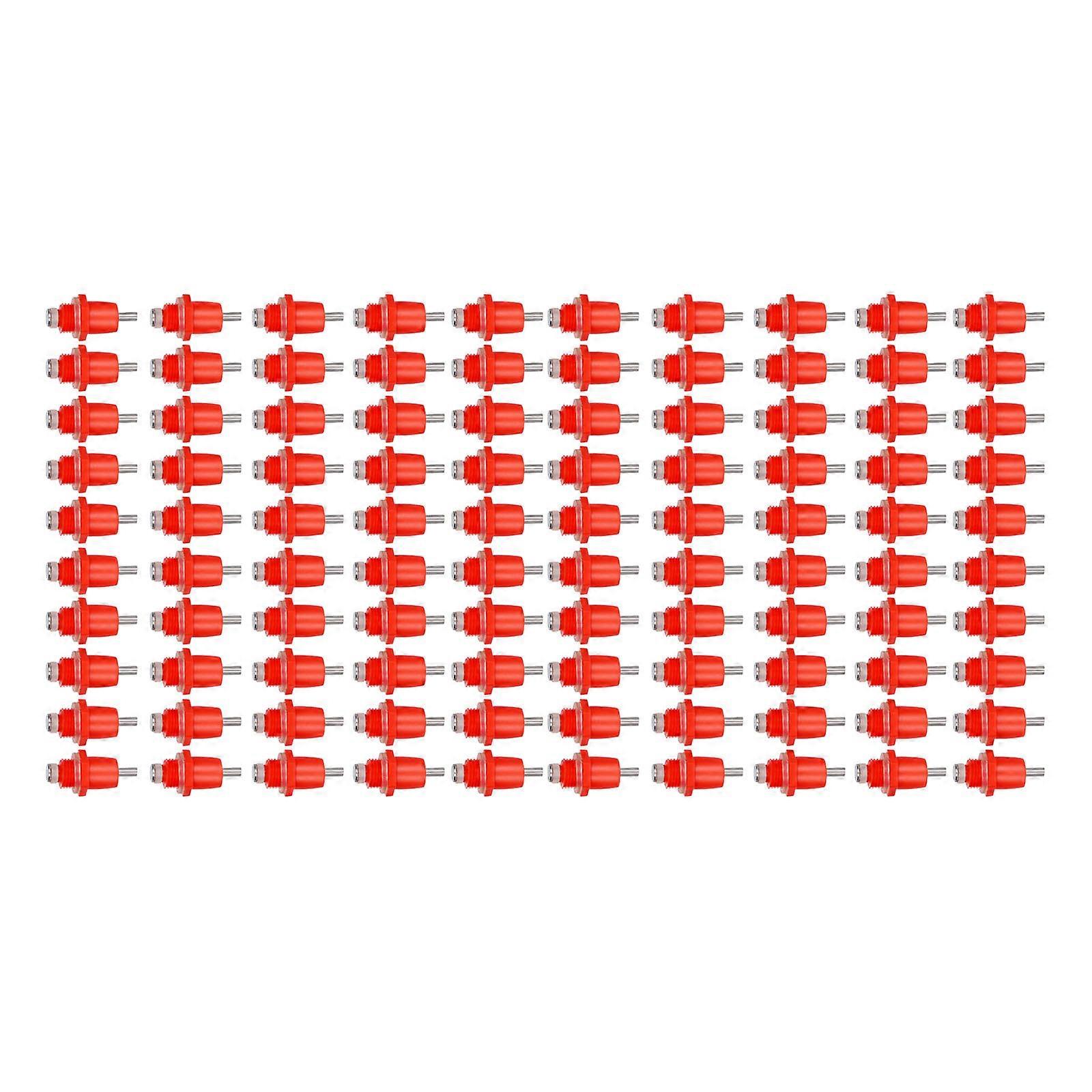 Poultry Water Dispenser Spring Activated Head Design Durability Dustproofed Chicken Drinking Solution Multicolor