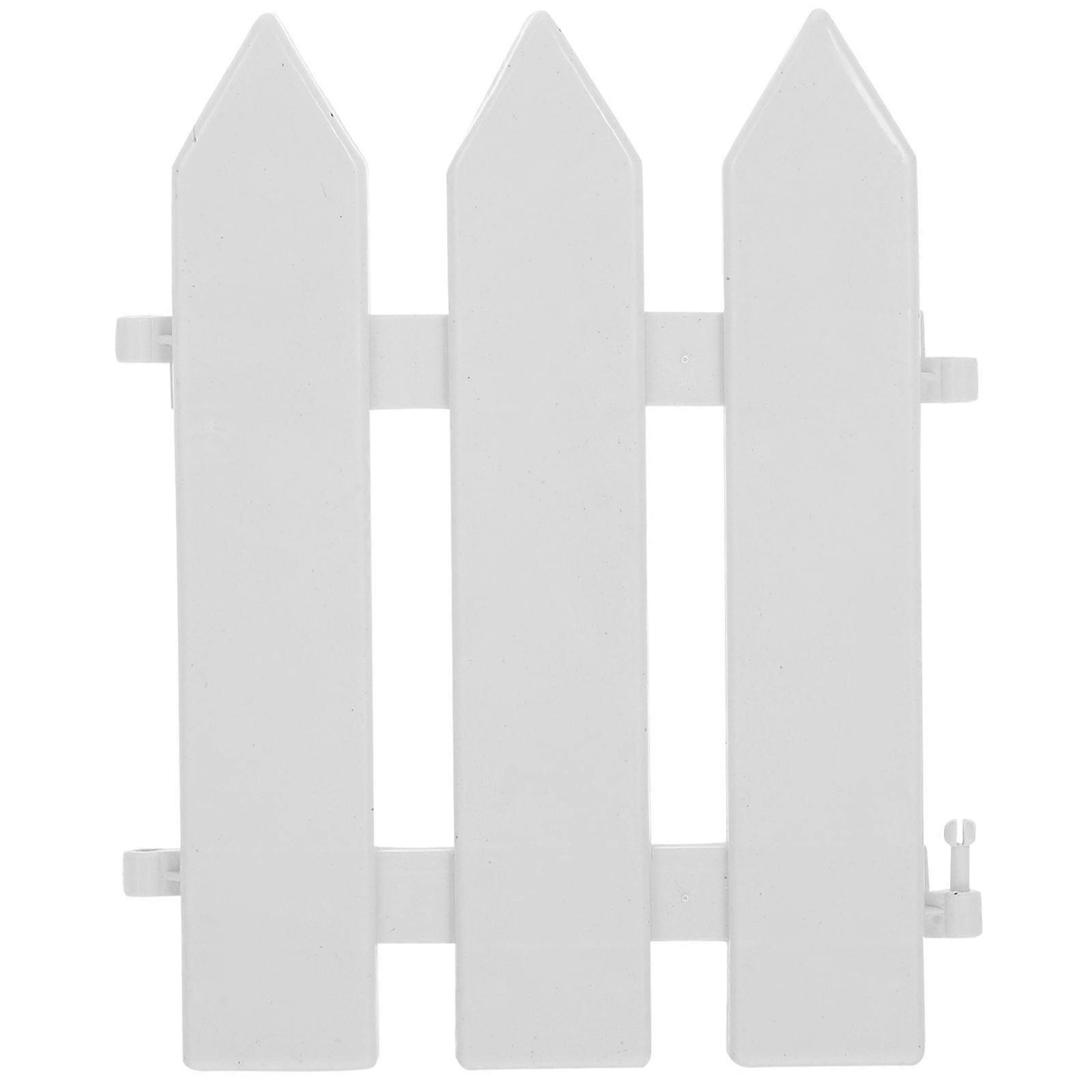 Detachable White Fence Panel Christmas Tree Fence Panel Holiday Decor Prop Space-Saving Xmas Tree Base Fence Tree Fence Edge