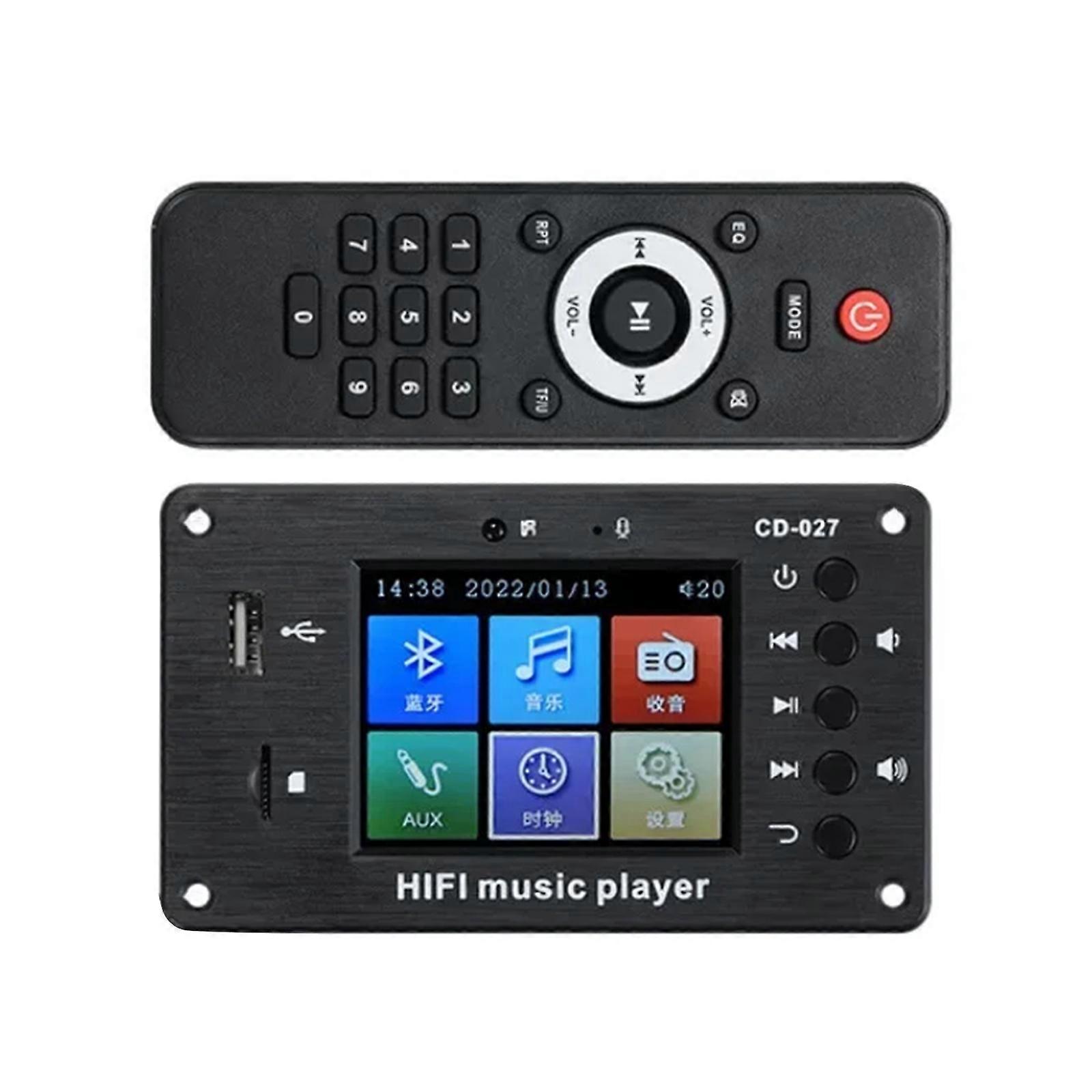 Stereo Car MP3 Player with 2.8 Inch Screen Blue tooth 5.1 LCD Screen with Build In Clock Functionality Plastic LCD Multicolor