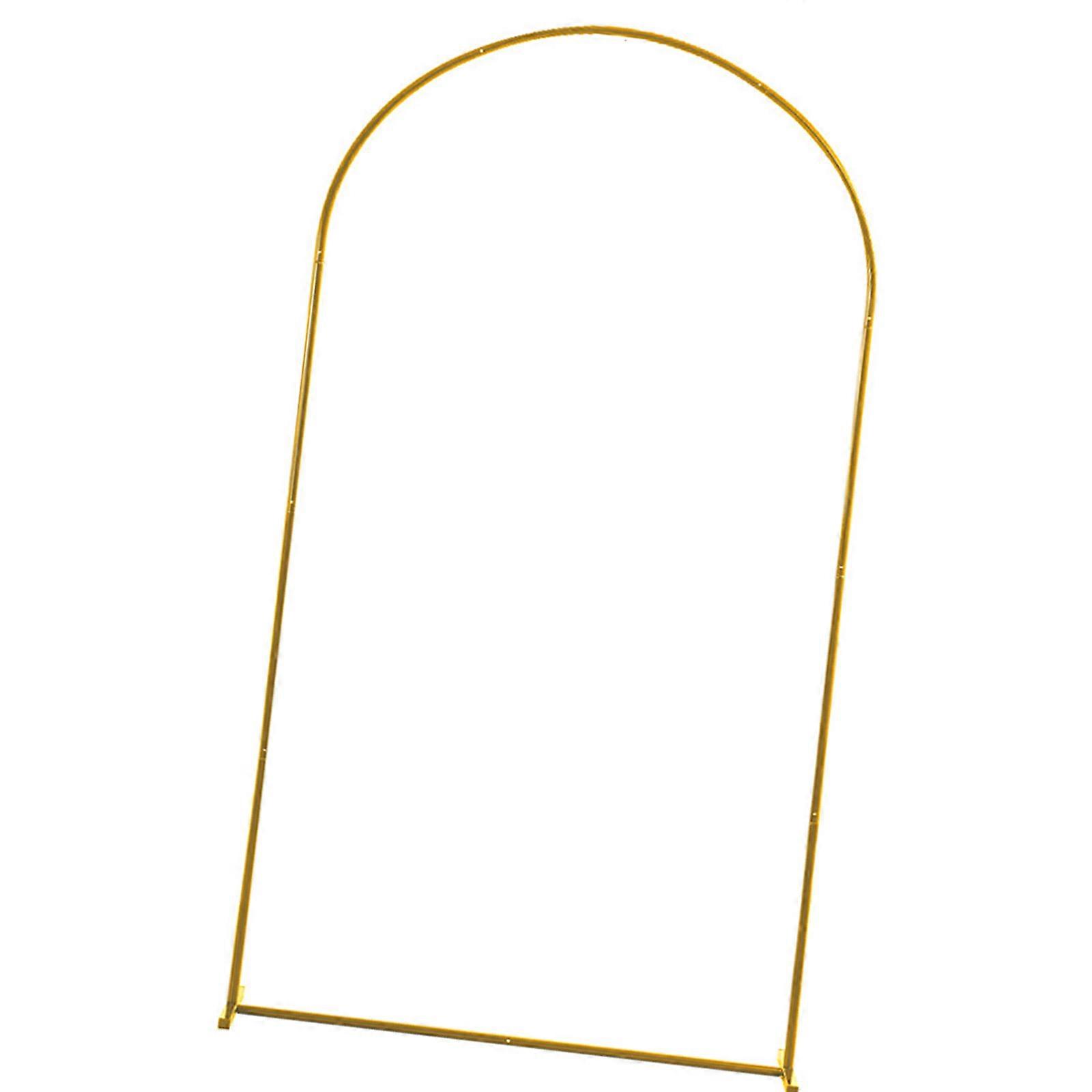 Versatile Golden Party Arch Frame Multiple Dimensions Metal Construction Event Decor Solution  1.2 2.2m