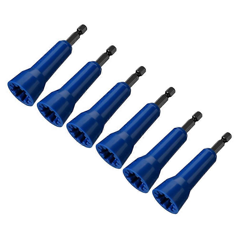 6Pc Nut Twister, Wire Twister Tool Spin Twist Wire Connector Socket, Wire Connector Driver with 1/4Inch Chuck