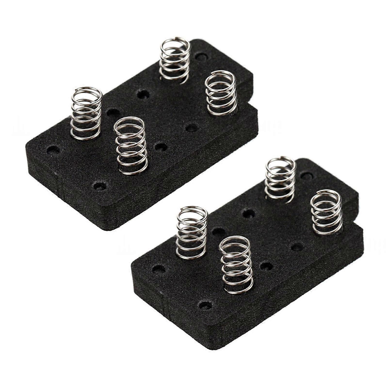 2Pcs Humbucker Pickup Height Adjustment Foam Pads with Spring Guitar Single Coil Pickup Installation Shockproof Foam Multicolor