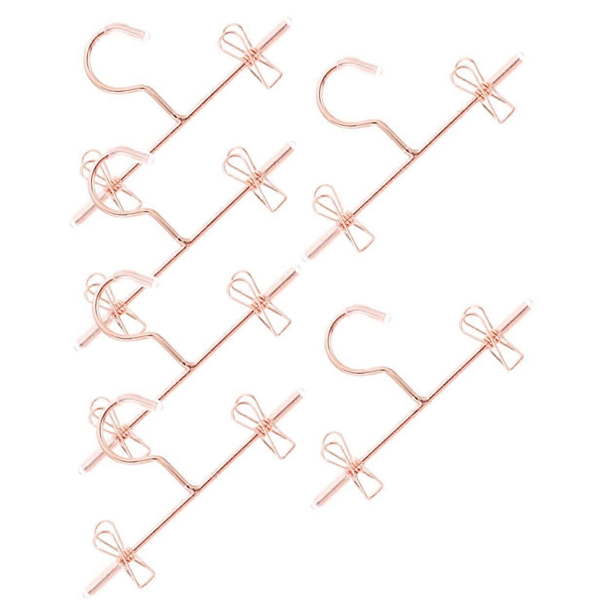 6 Pcs Miniature Doll Clothes Hangers for Organizing and Displaying Doll Garments