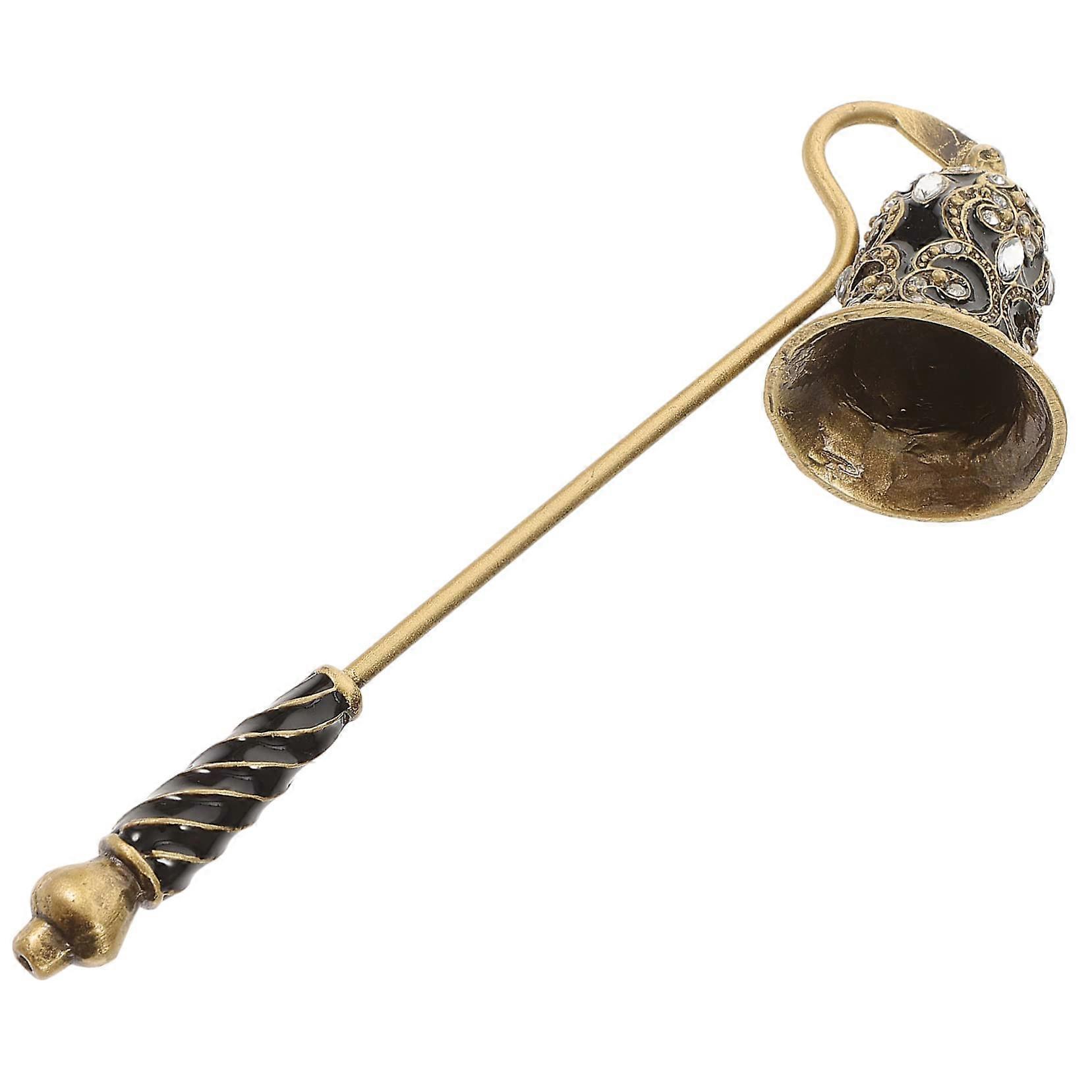 Candle Snuffer Long Handle with Rhinestone Design for Extinguishing Candles at Home