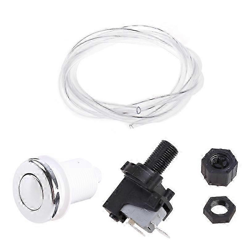 Bath Tub Spa Waste Garbage Disposal Self-Lock Air Switch Push Button Air Hose