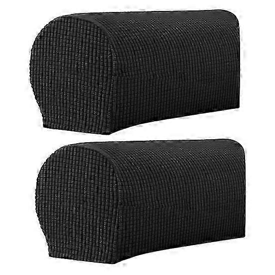 Sofa Arm Protectors 2-Pack Elastic Slipcovers Soft Fabric Anti-Slip