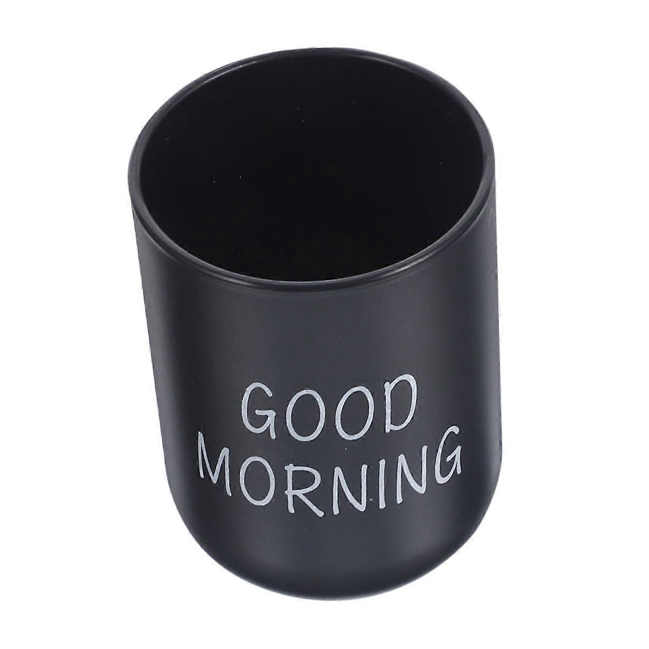 Plastic Toothbrush Holder Cup with Durable Frosted Finish for Brushing and Rinsing in Bathroom
