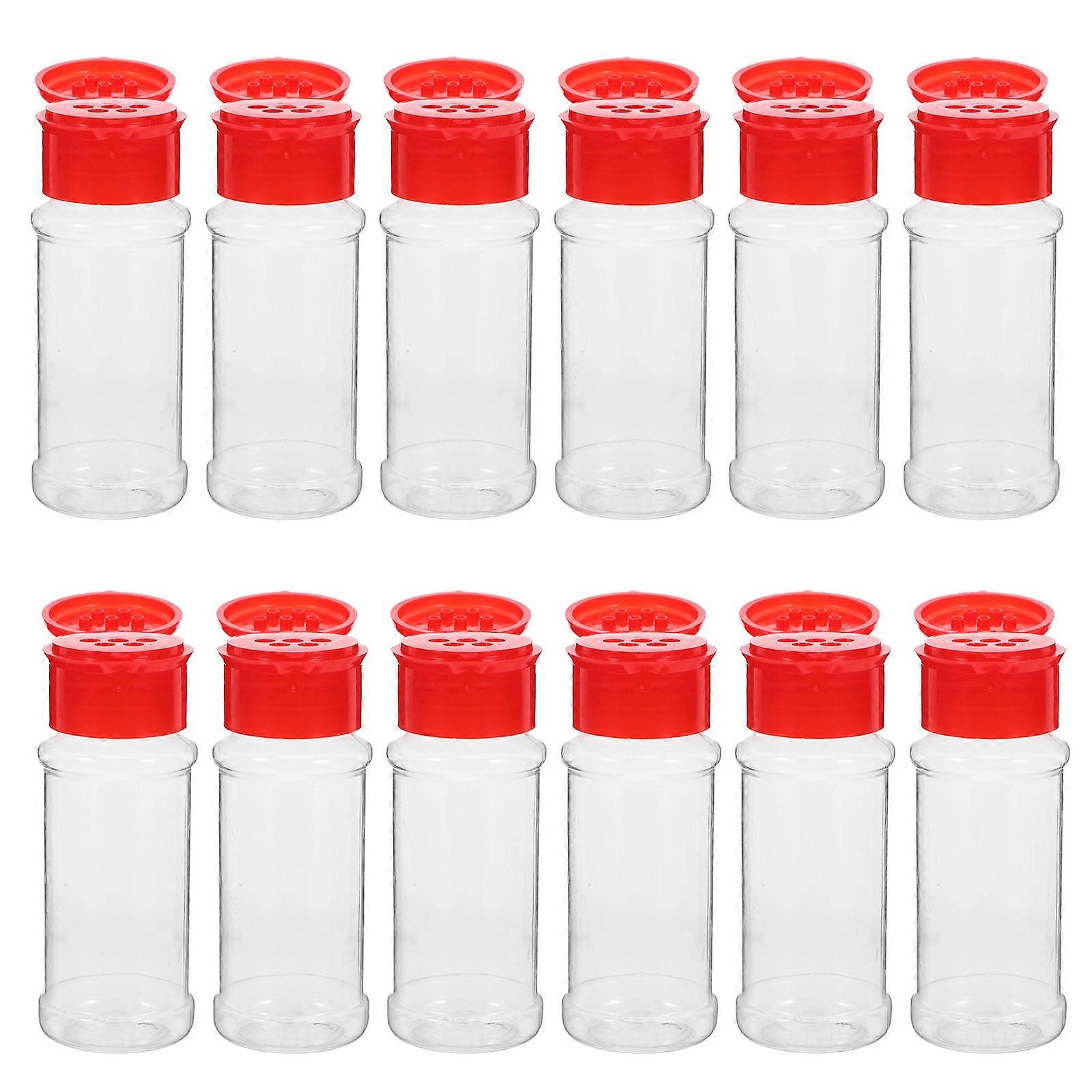 Condiment Storage 12Pcs Salt Shakers 100ml Multipurpose Kitchen Accessories Cylindrical Storage Solution