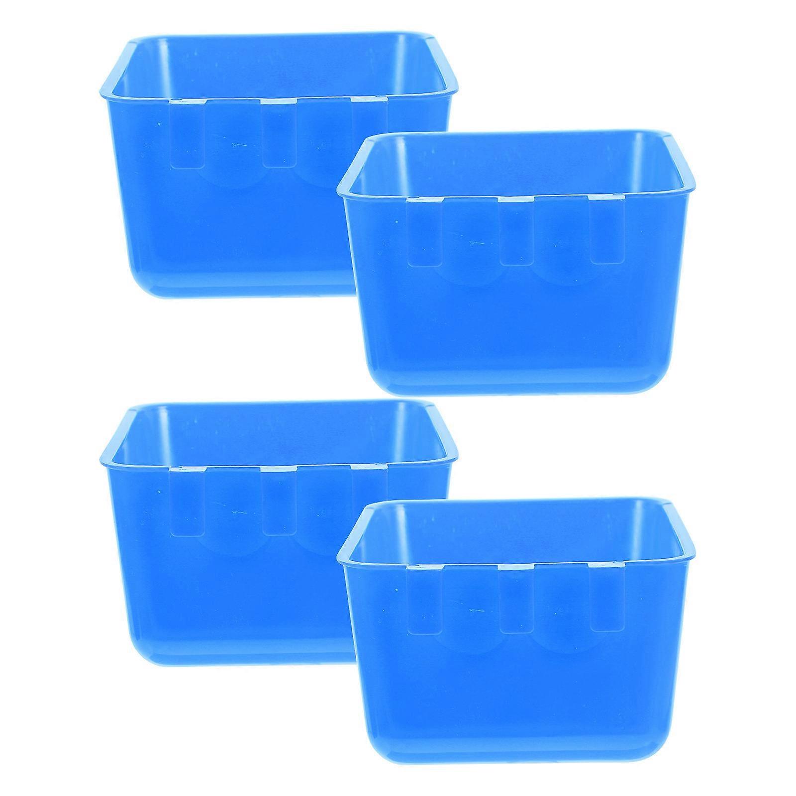 Portable Use Chicken Waterer Cups 4Pcs Thickened Structure For Various Settings Designed For Pet Owners With Easy Installation