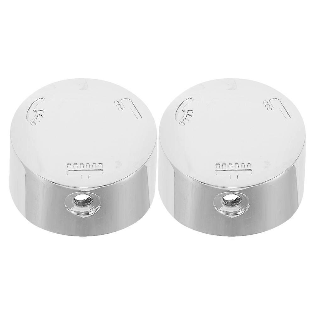 Shower Handle Replacement 2Pcs Bathroom Use With Sleek And Modern Design Three Stage Adjustment Water Flow Control Silver
