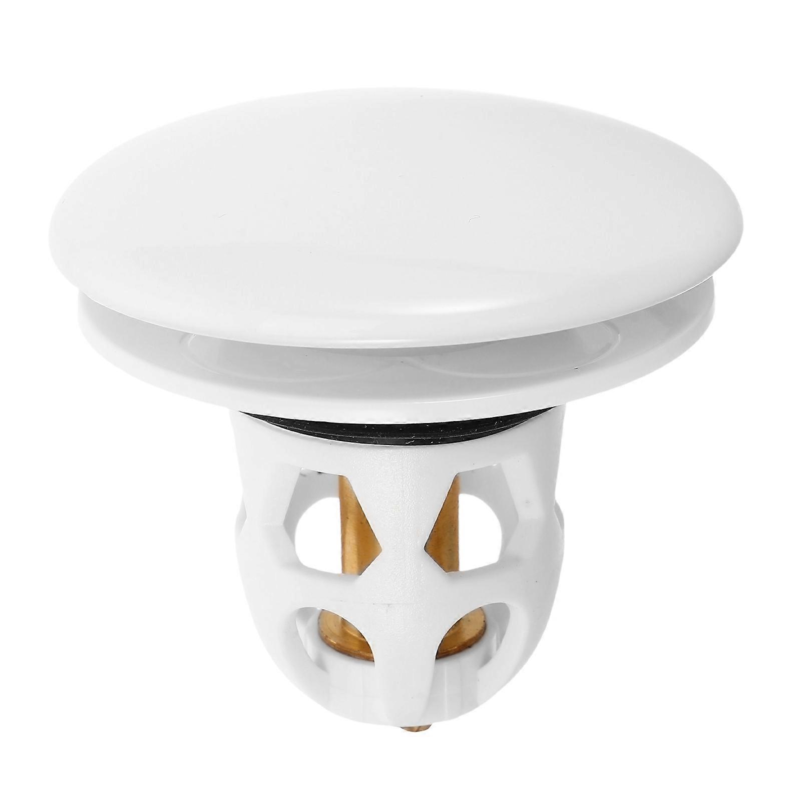 Bathroom Sink Press Drain Stopper with Anti-Clogging Filter