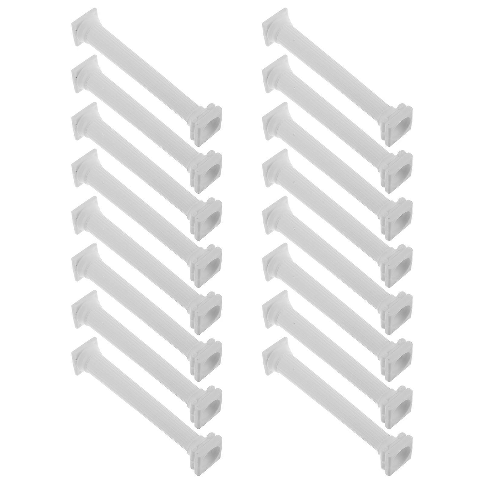 Mini Roman Column for Decoration 16Pcs Plastic Statue Models White