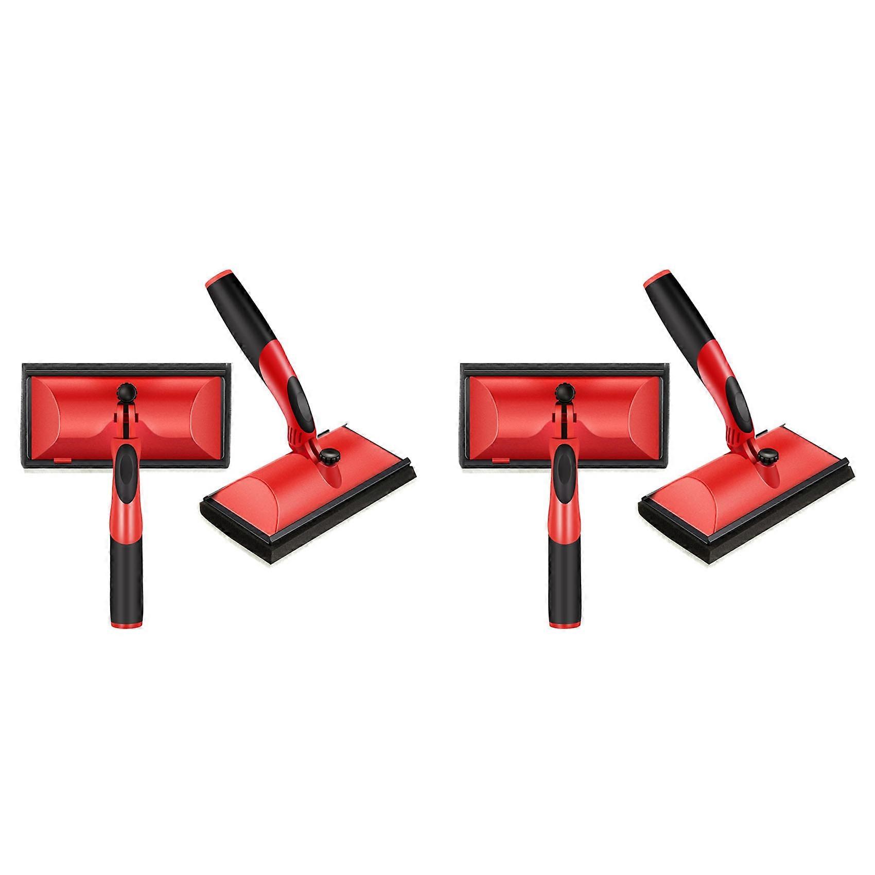 4 Pcs Stain Pad Applicator Paint with Handle Deck Stain Applicator for Extension to Apply Stains Paints Sealers(7 Inch)